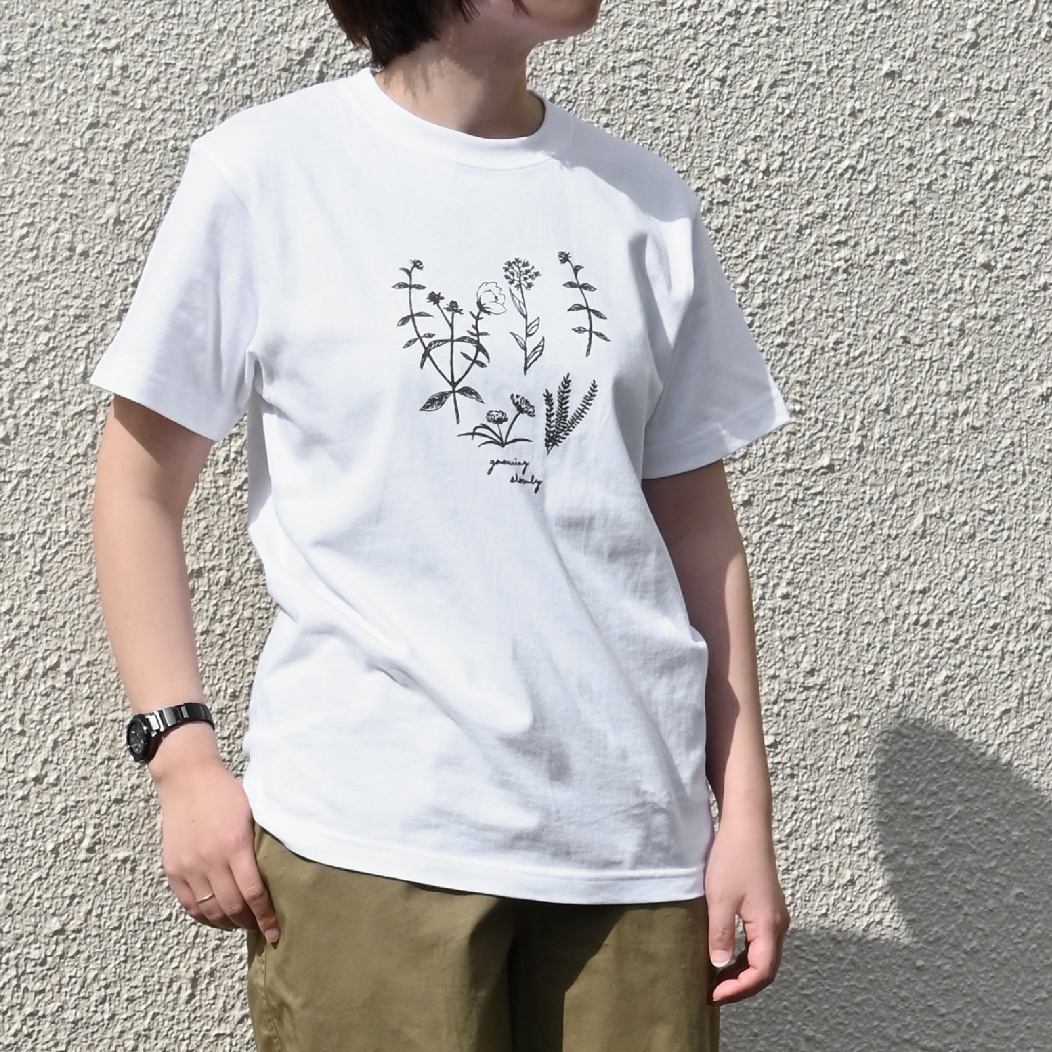 スケッチプランツTシャツ 半袖