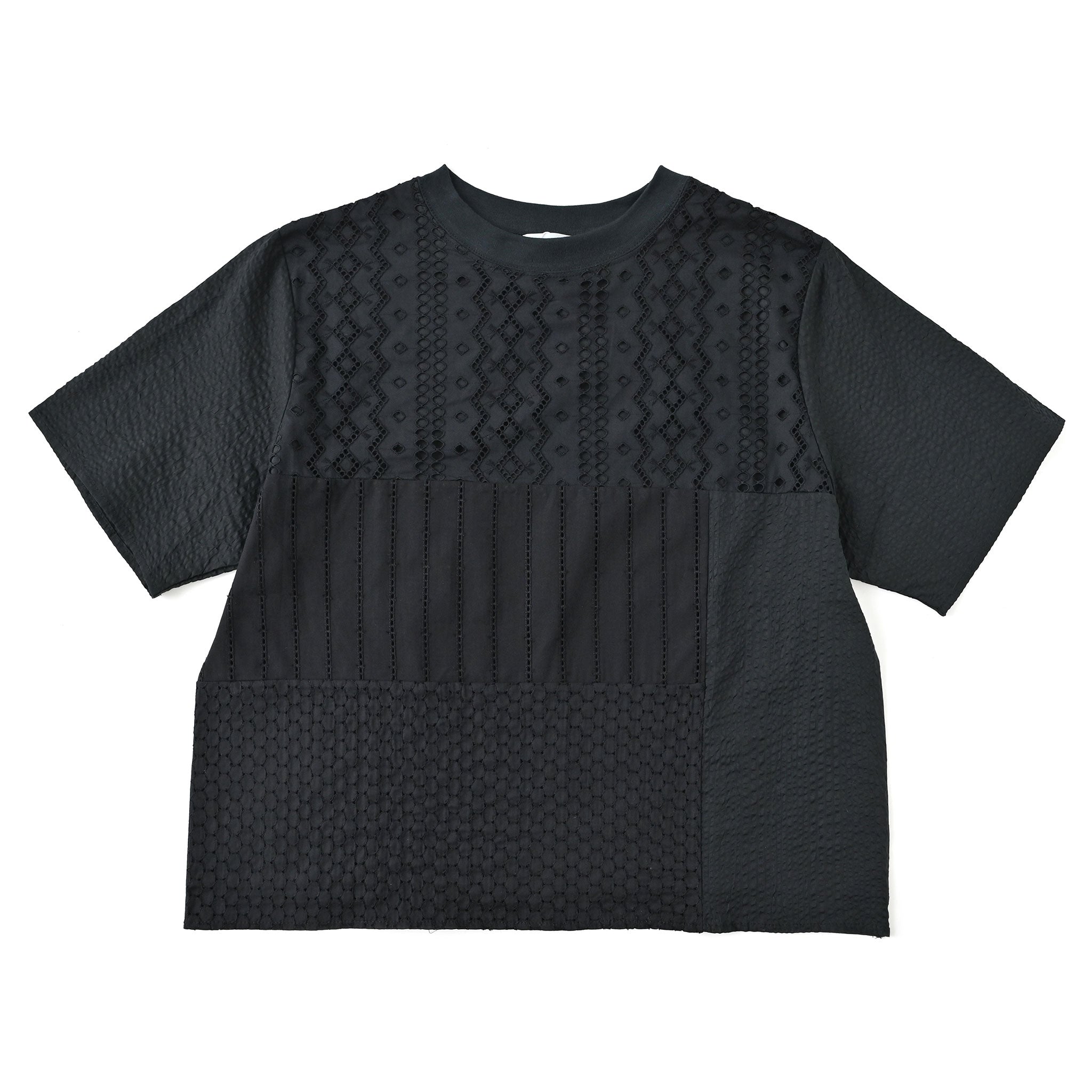 パッチワークプルオーバー 半袖