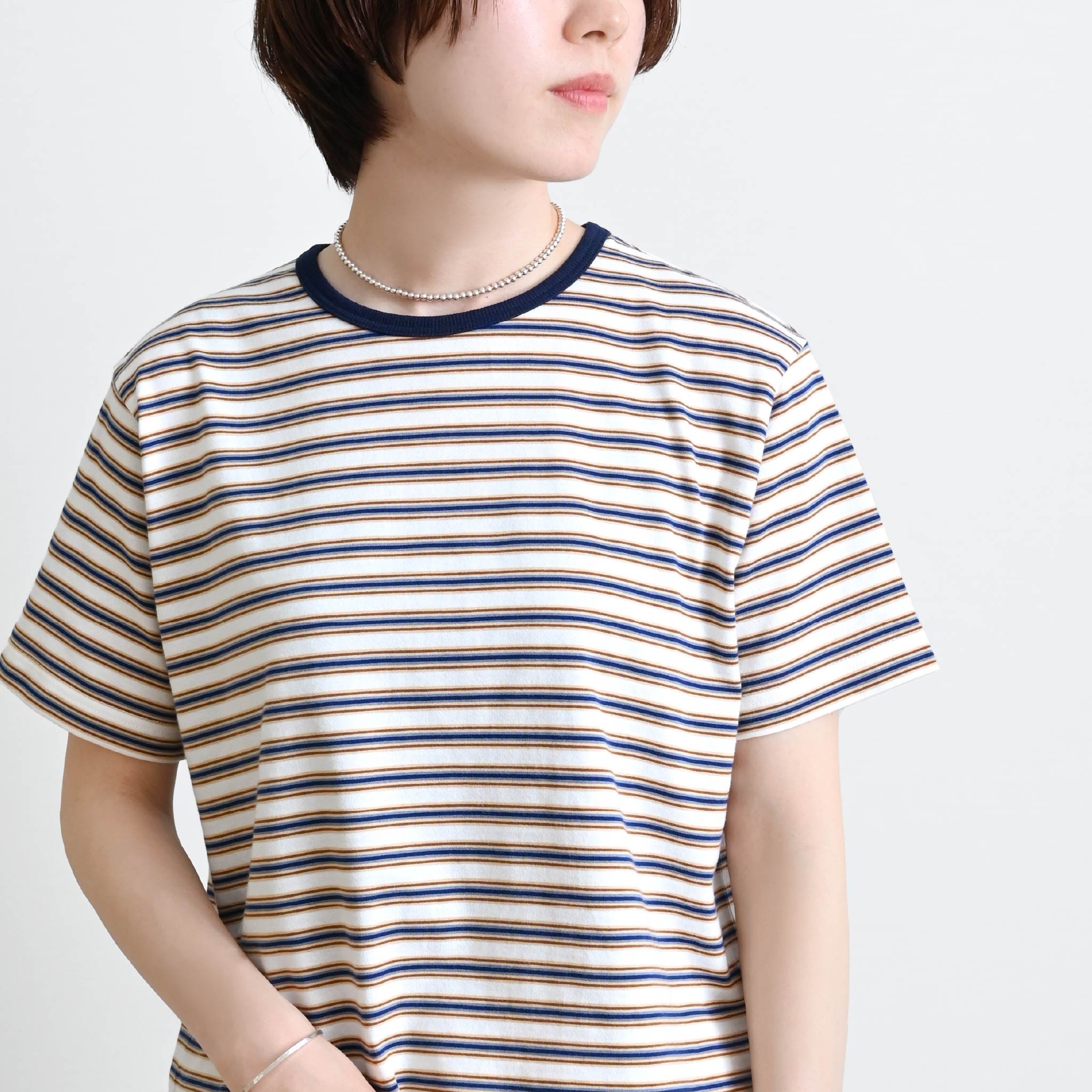 テンジクマルチボーダーTシャツ 半袖