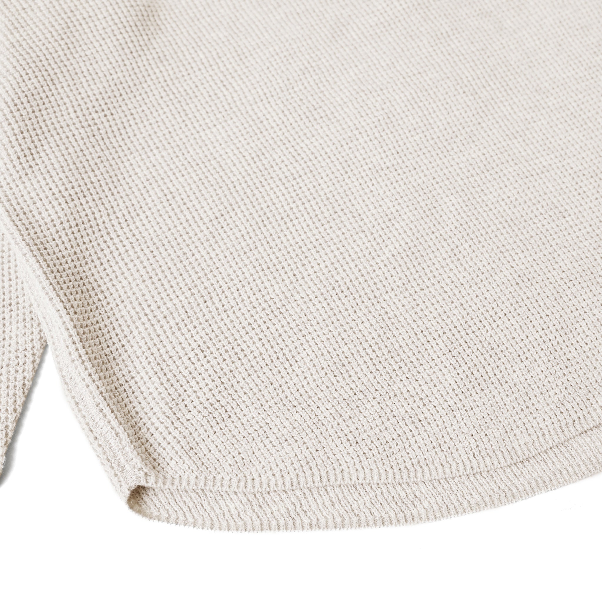 プレーンニットボタンプルオーバー 長袖