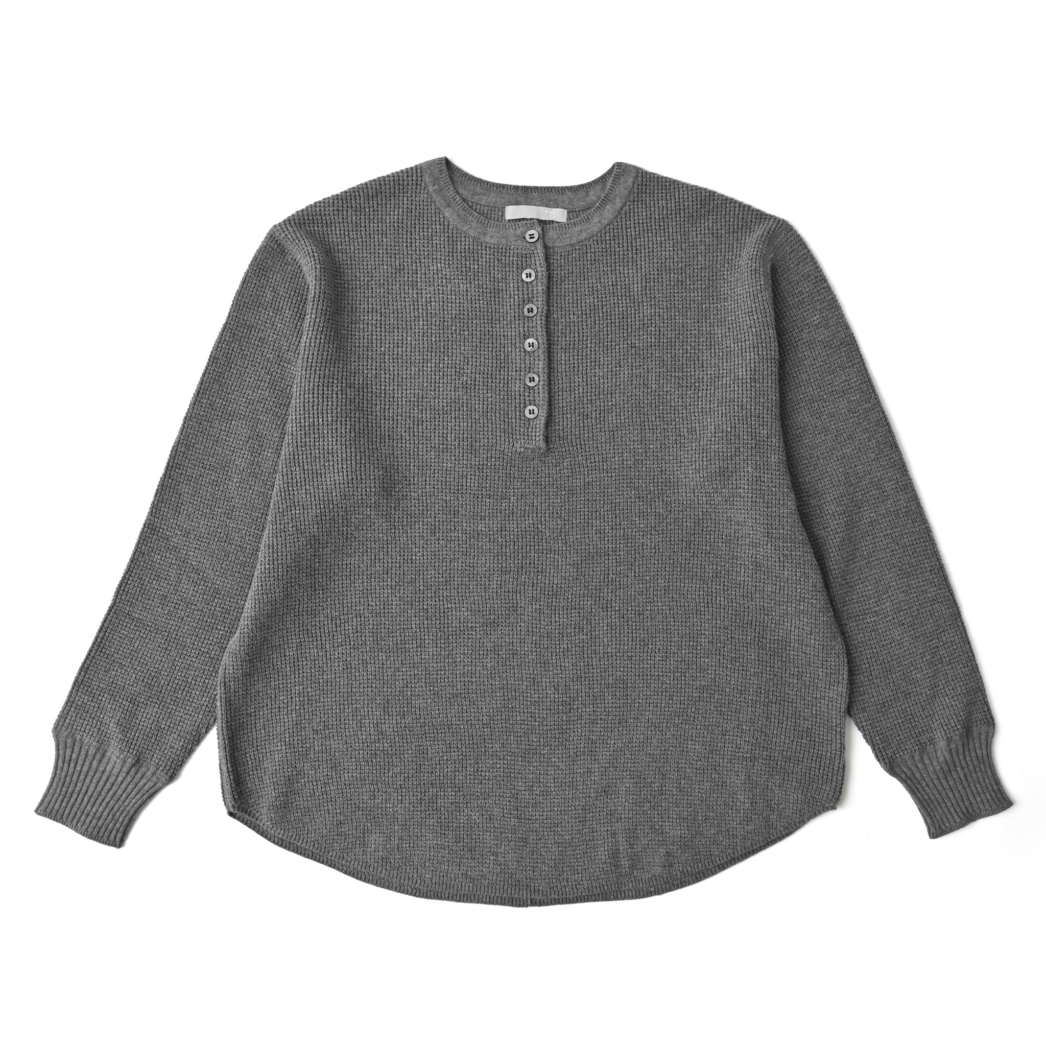 プレーンニットボタンプルオーバー 長袖 | deux C(ドゥ・セー)公式