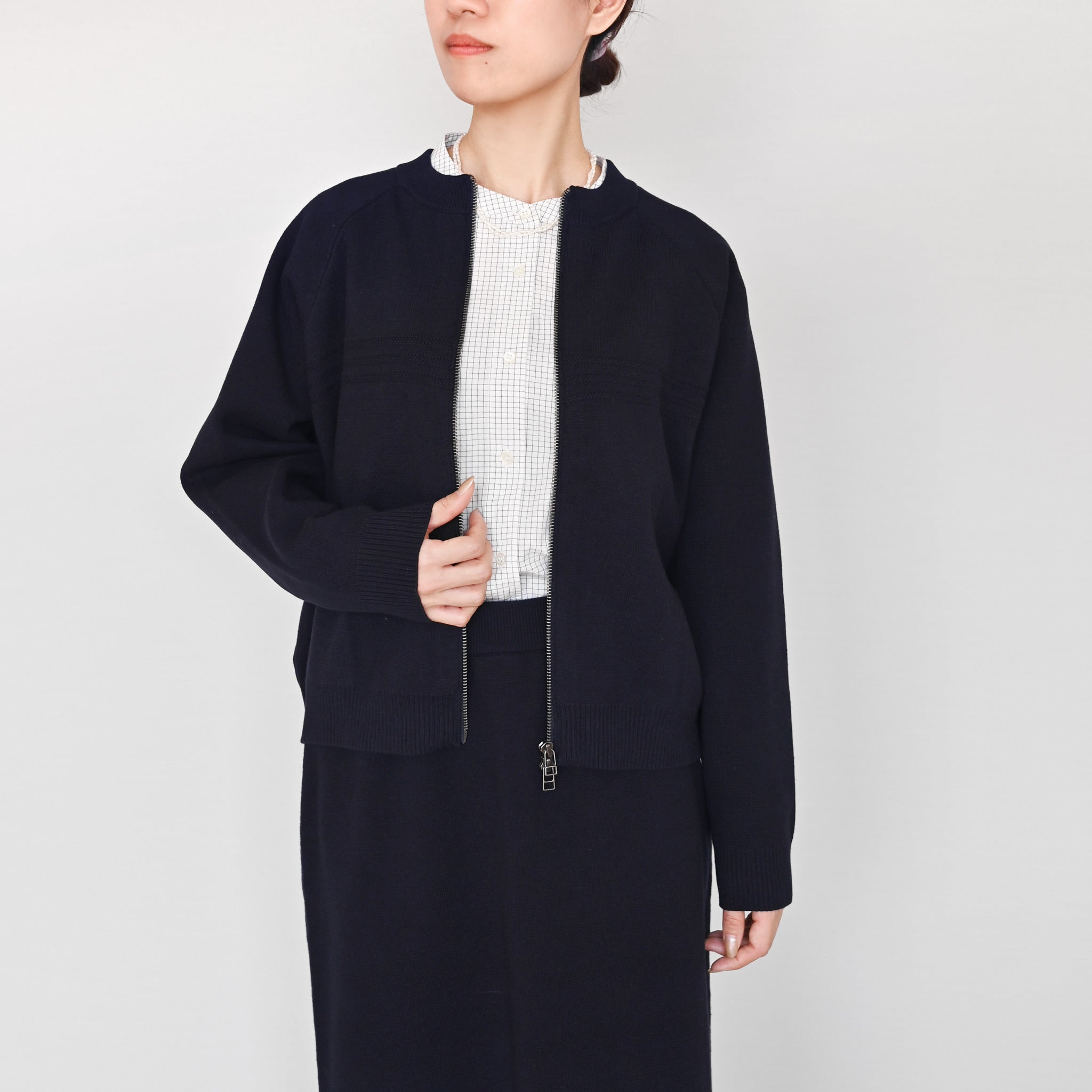 ハーフミラノニットジャケット 長袖 | deux C(ドゥ・セー)公式