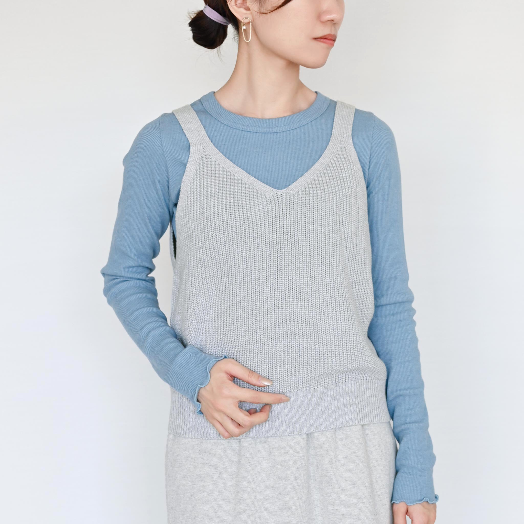 ミドルゲージニット2WAYベスト