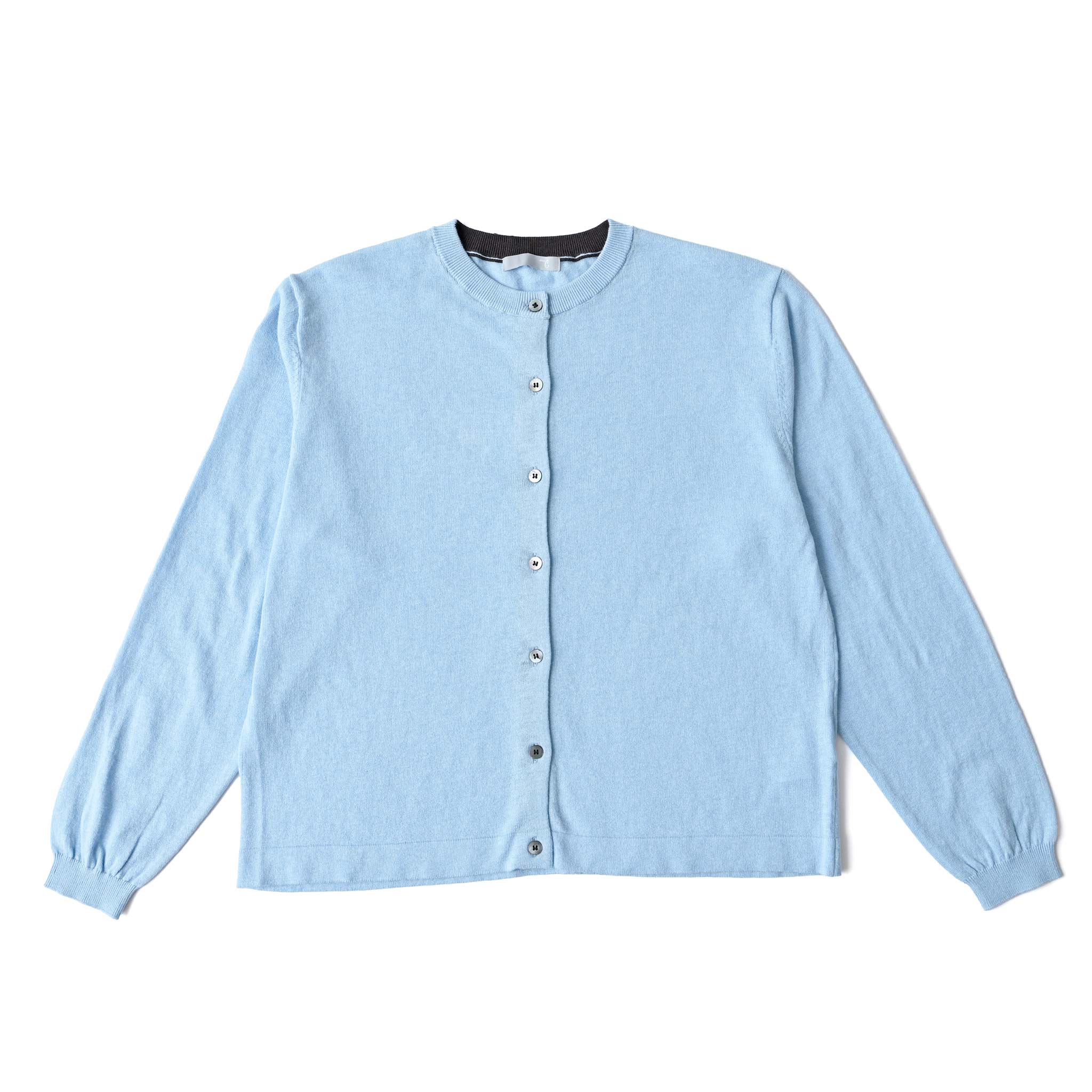 プレーンラインカーディガン 長袖 薄手