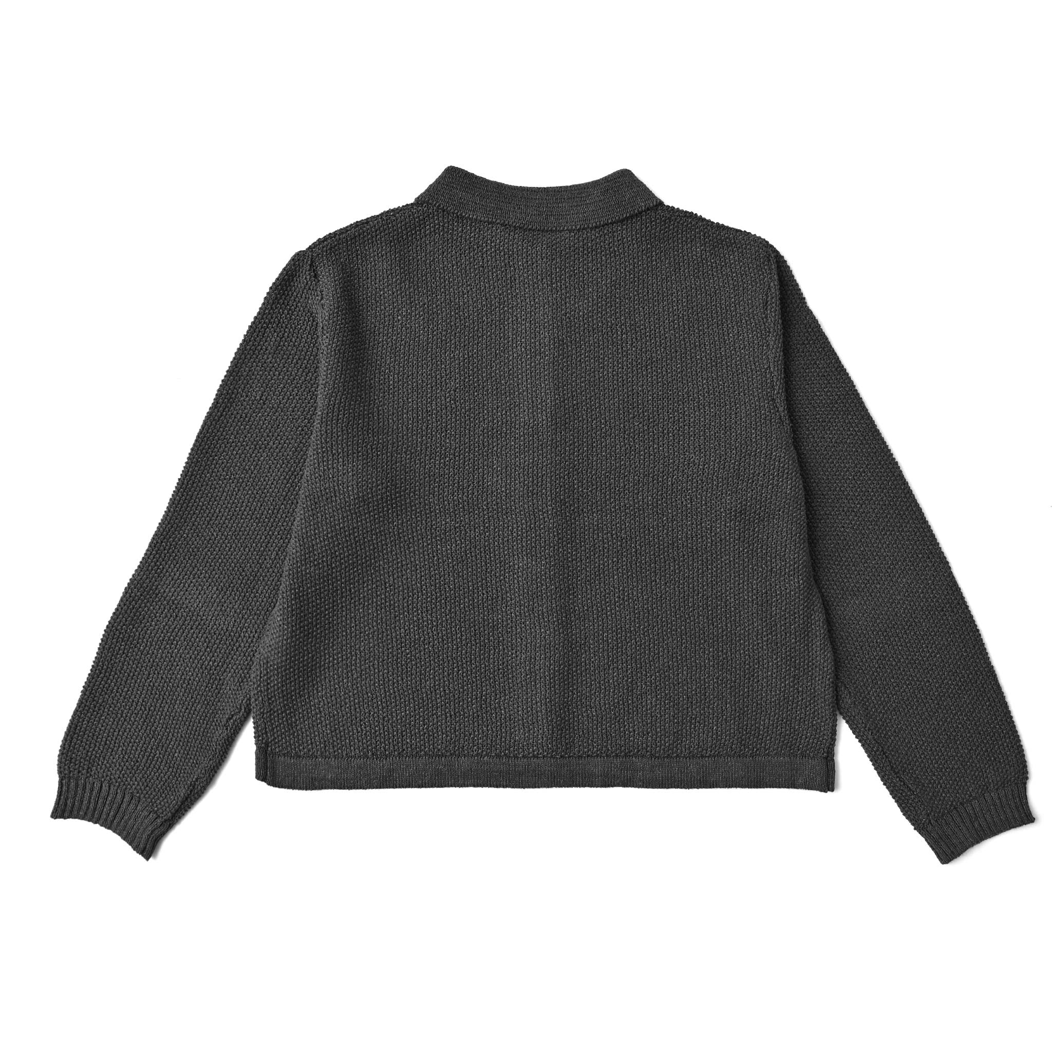 ペーパーミックス襟付カーディガン 長袖