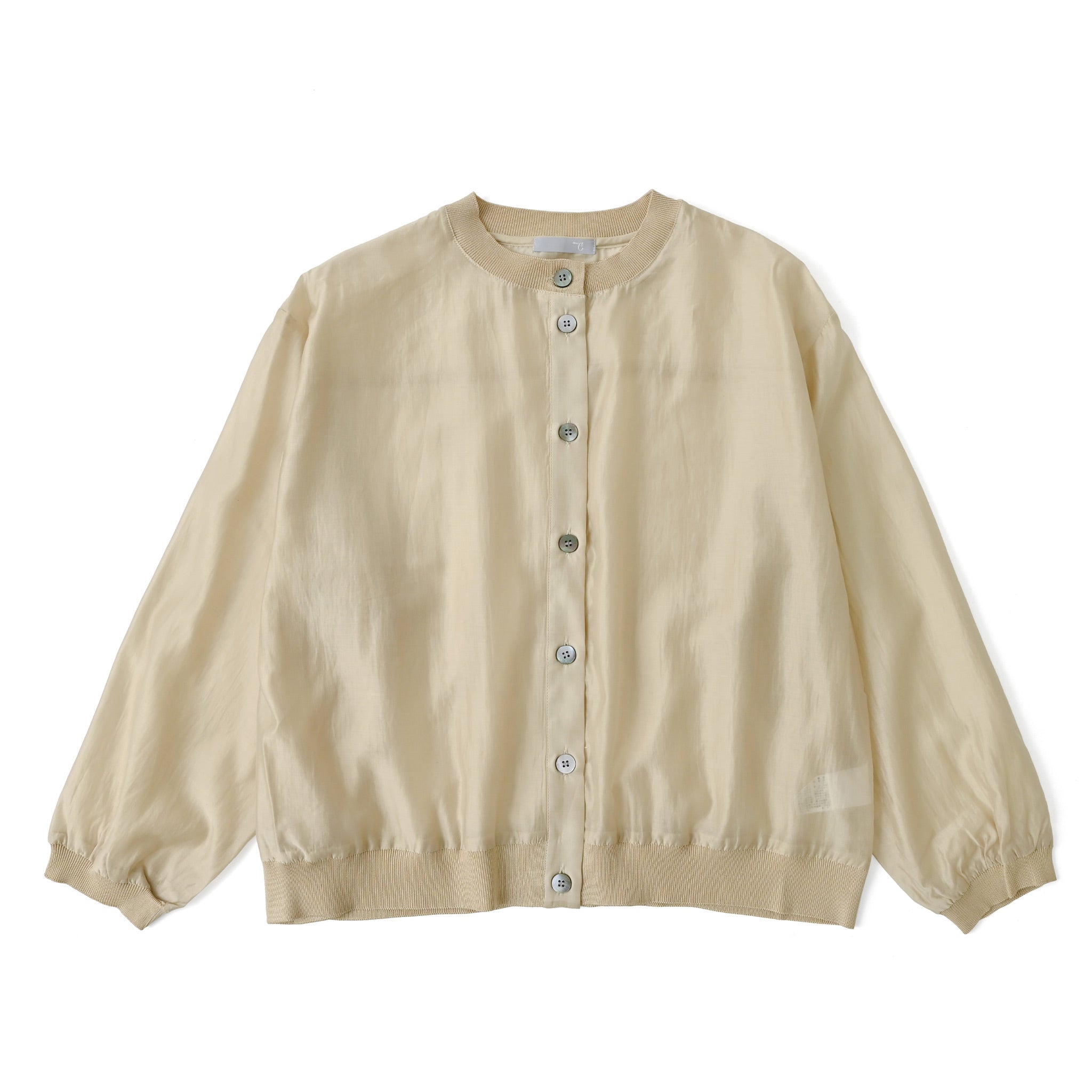 シアーリブカーディガン 長袖