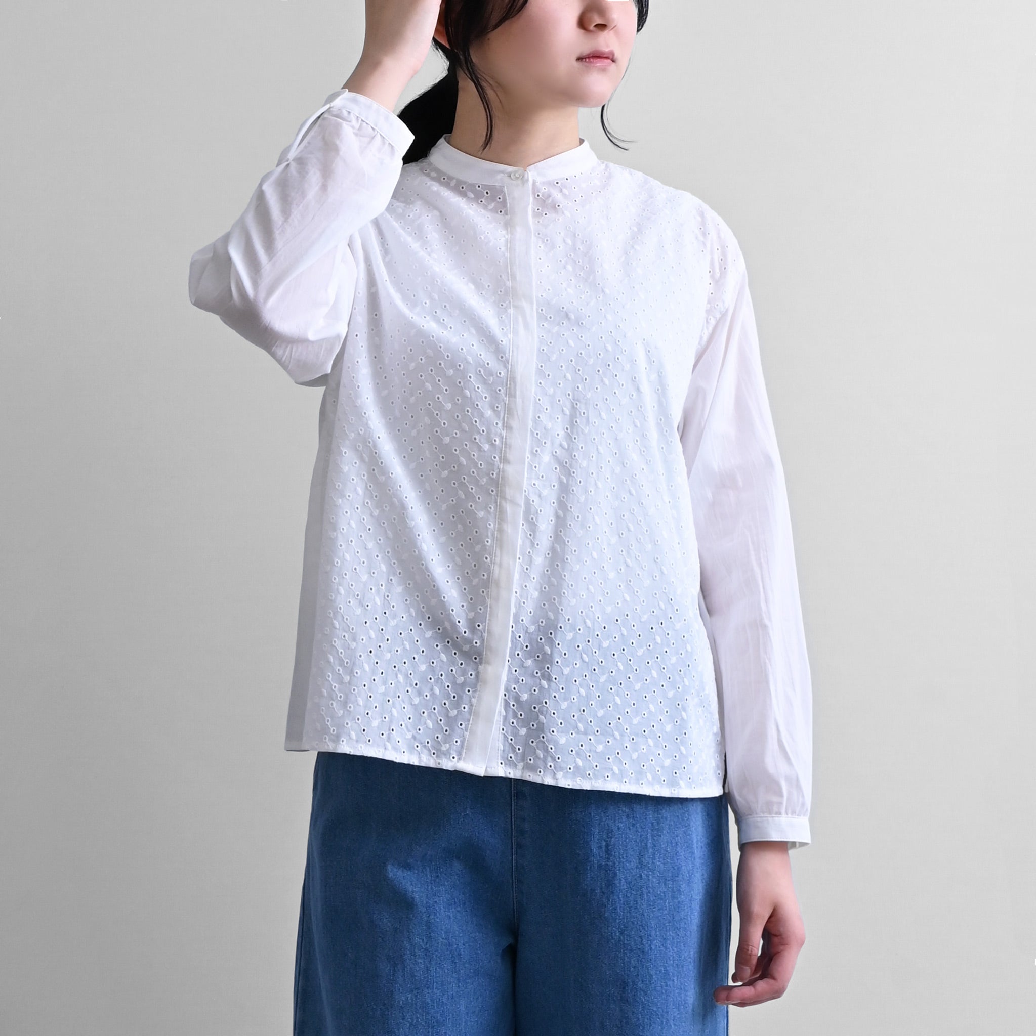 レースブラウス 長袖