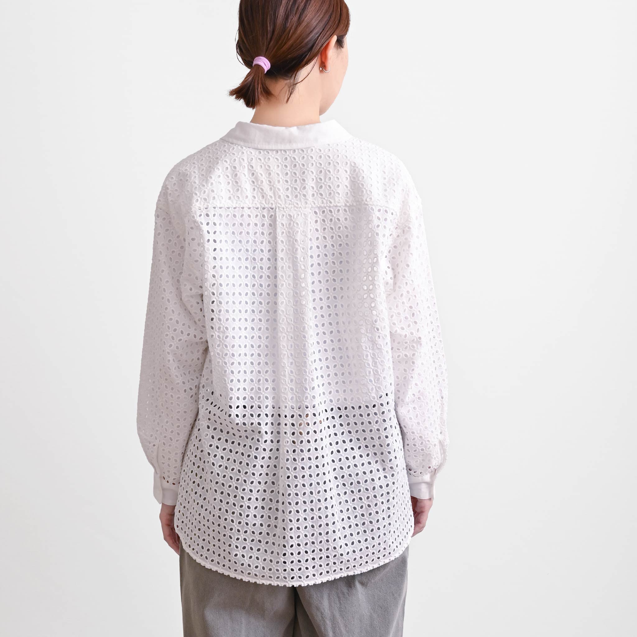 レースブラウス 長袖