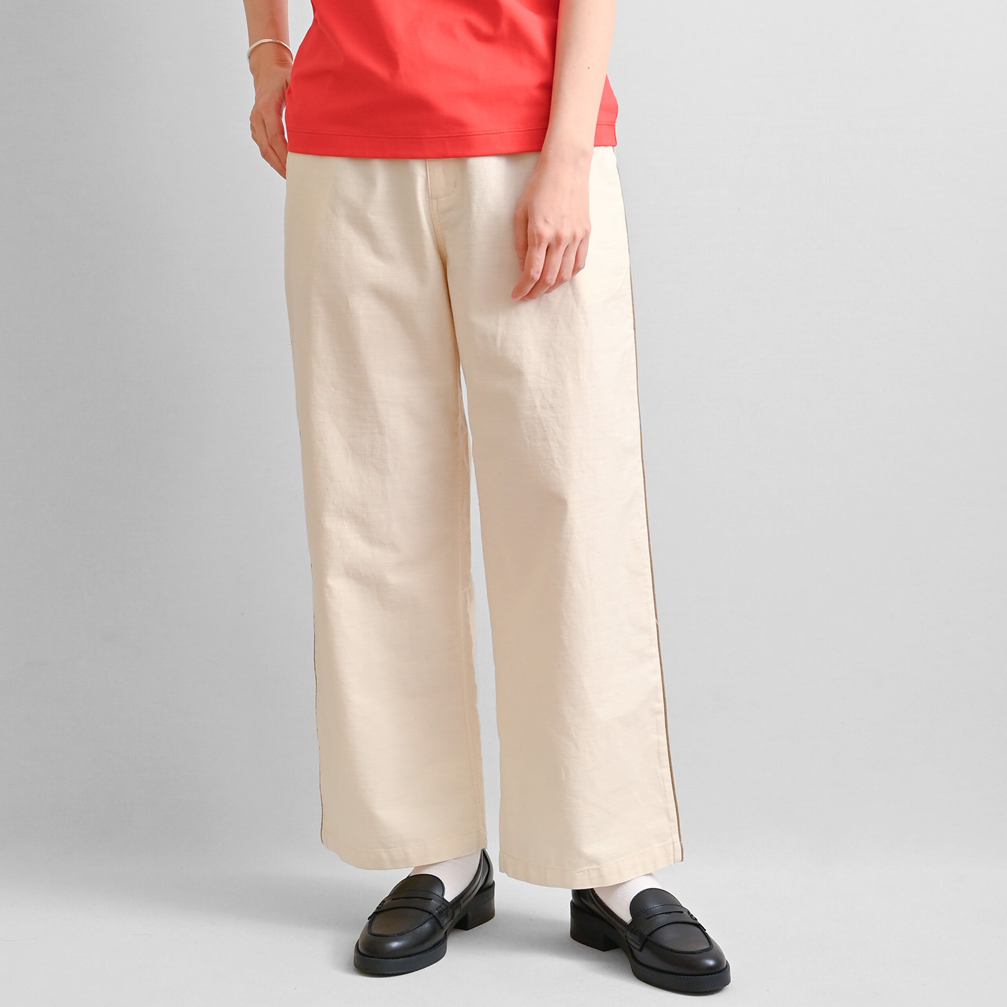 コットンバックサテンパンツ