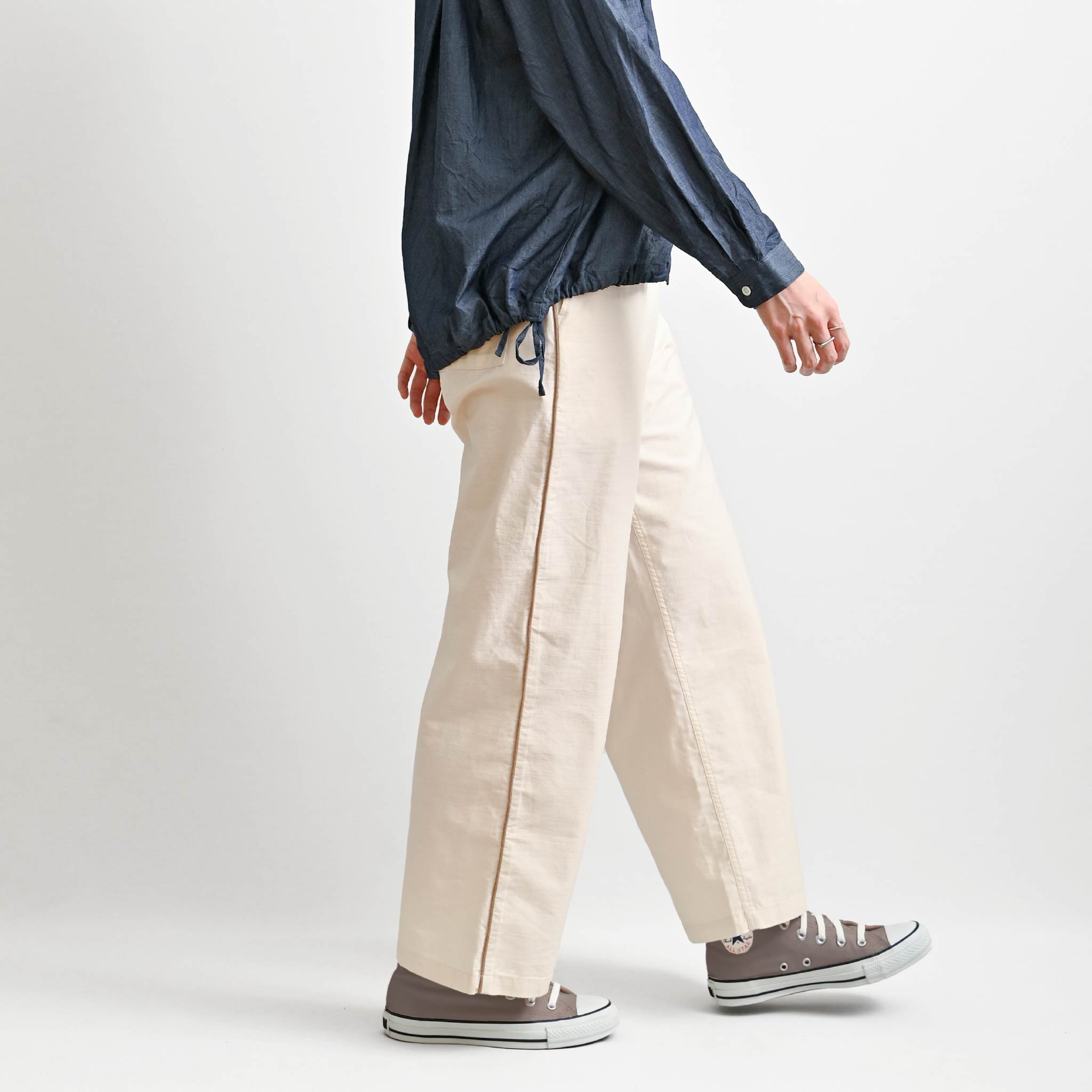 コットンバックサテンパンツ