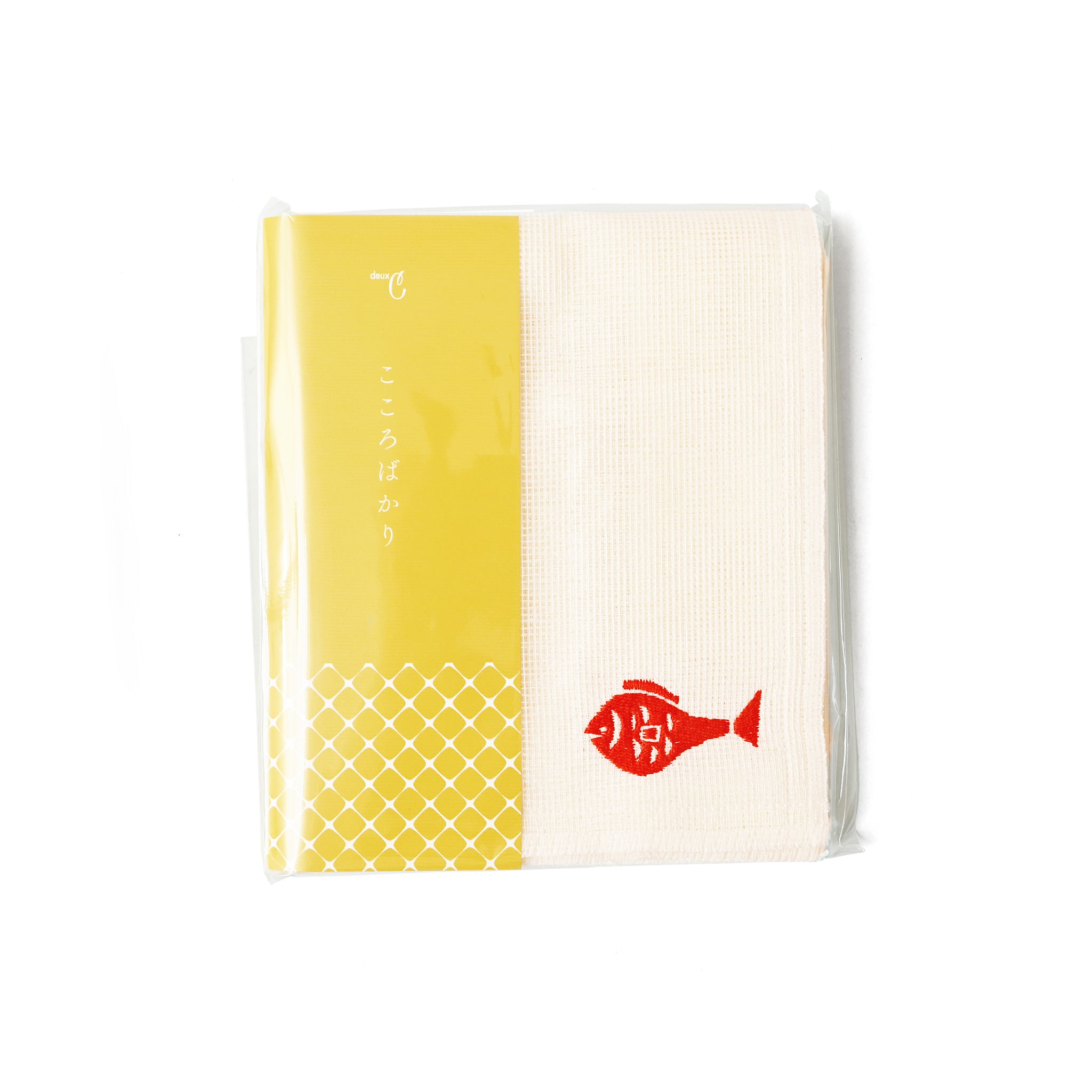 布巾[かやフキン] 刺繍鯛