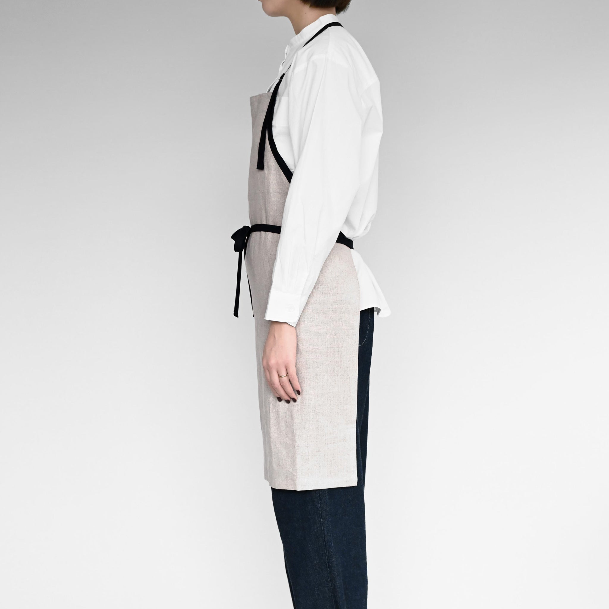 ミニラップエプロン[ベーシック] ムジ