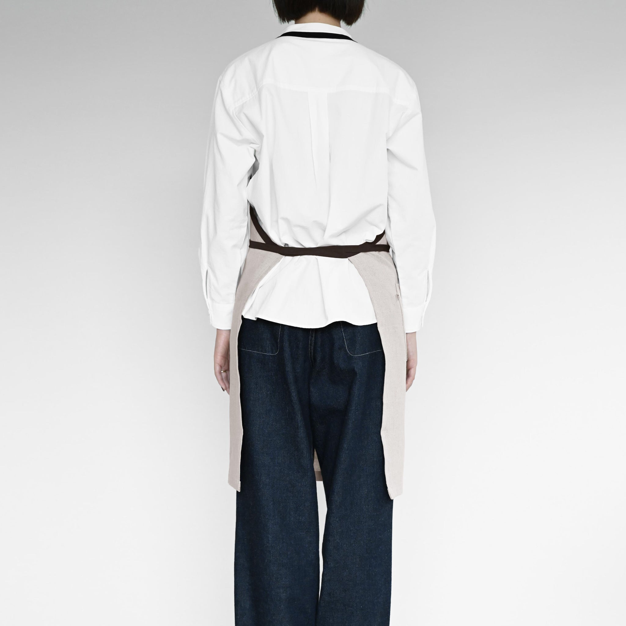 ミニラップエプロン[ベーシック] ムジ