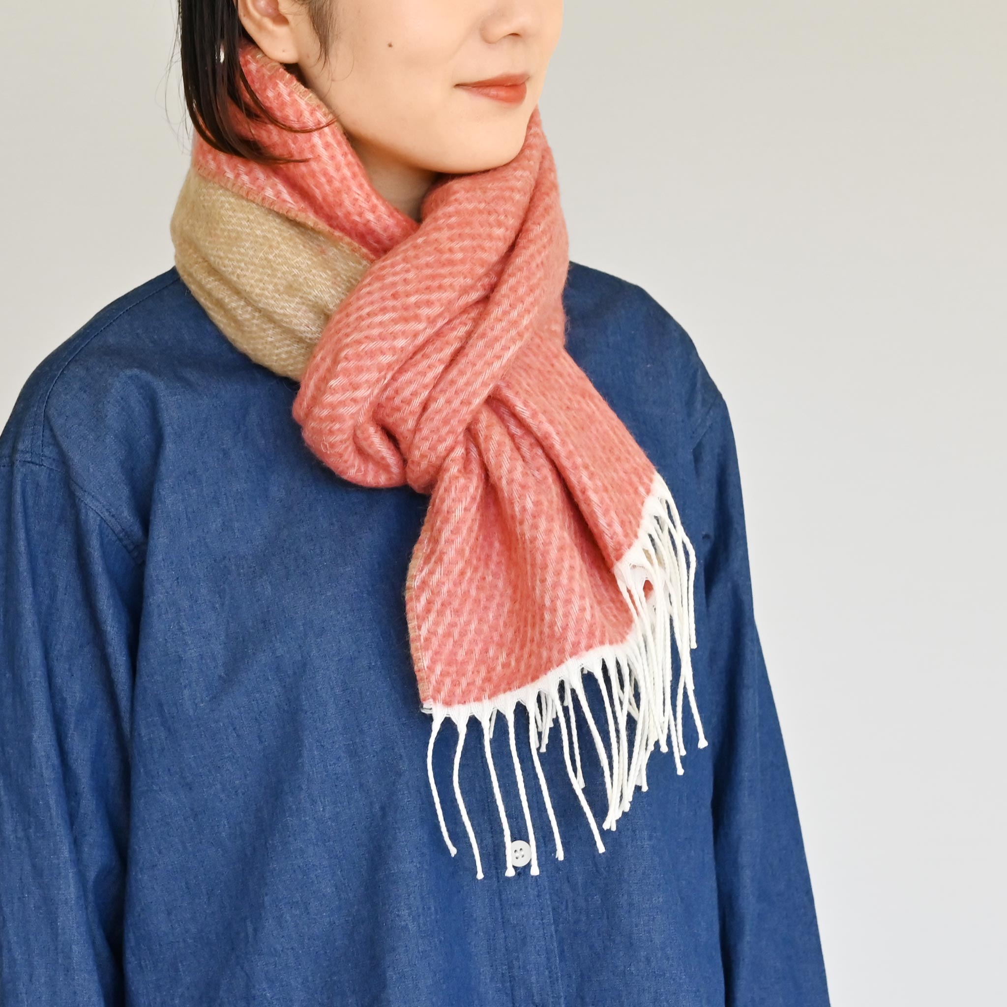 カラーリバーシブルマフラー | deux C(ドゥ・セー)公式オンラインストア