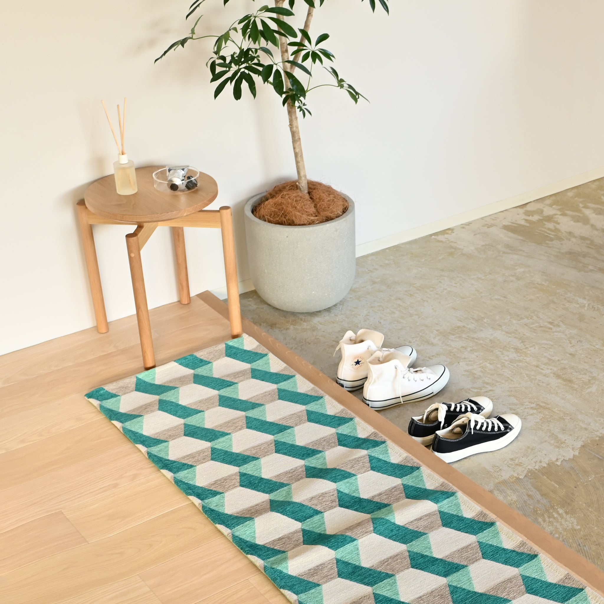 キッチンマット[ルーフ] M 滑り止め付き 50cm×180cm | deux C(ドゥ