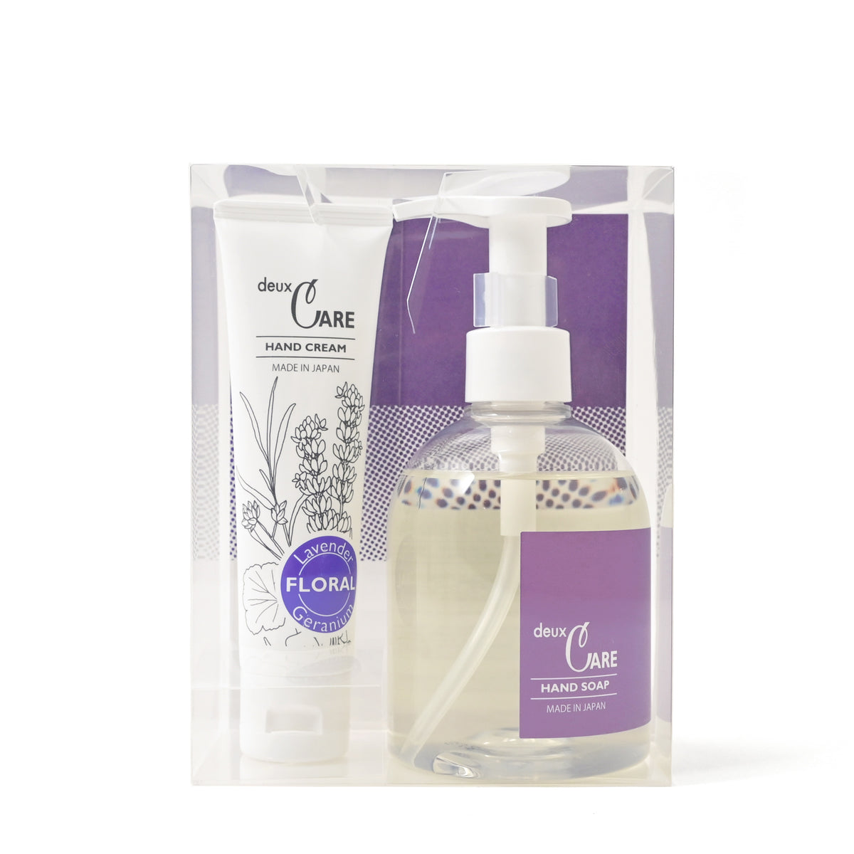 ハンドソープ・クリームセット[ドゥ・ケア]ラベンダゼラニウム | deux