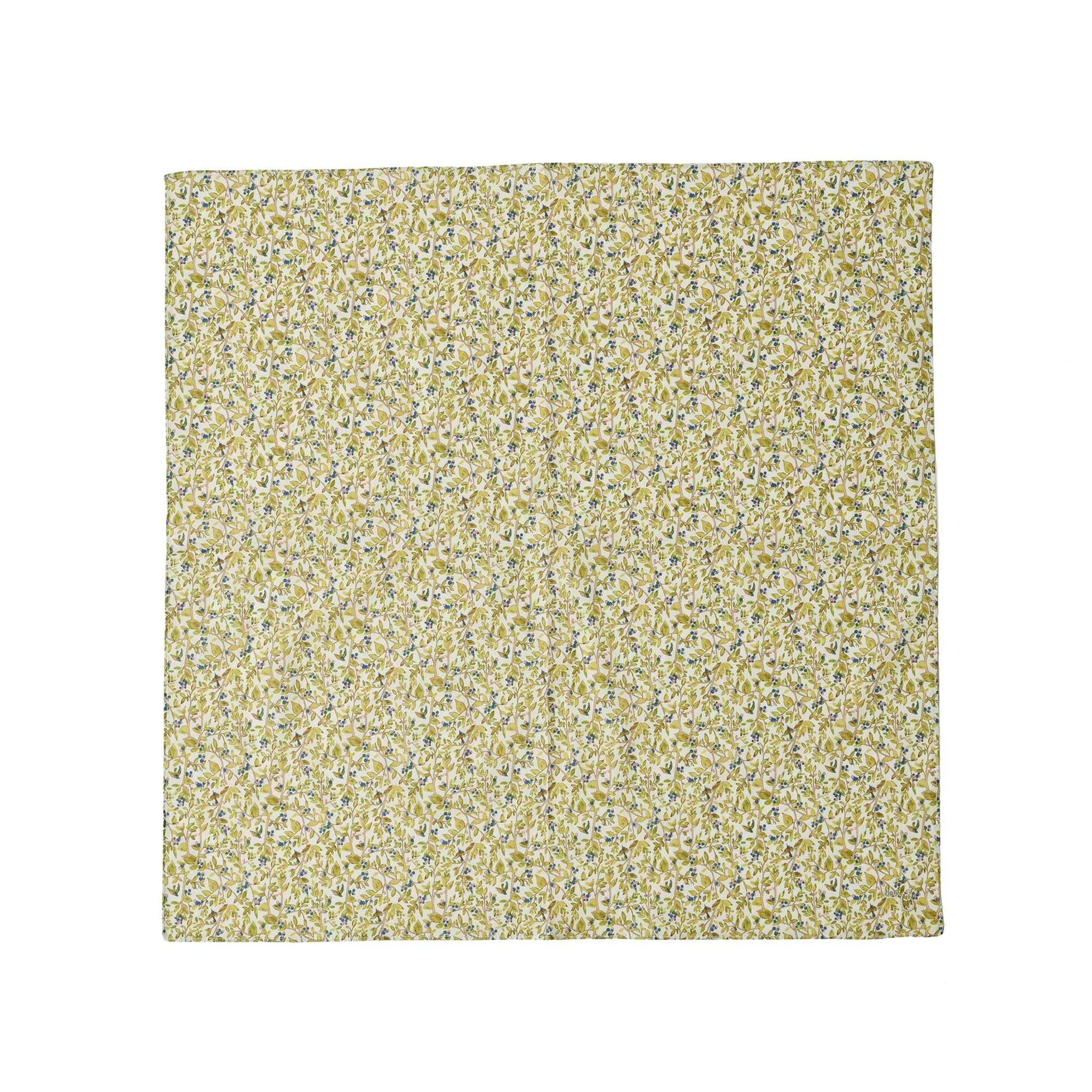 CARVEN クリーム色花刺繍 絹毛布 140x200cm ハンカチ[バードプランツ] | deux C(ドゥ・セー)公式オンラインストア