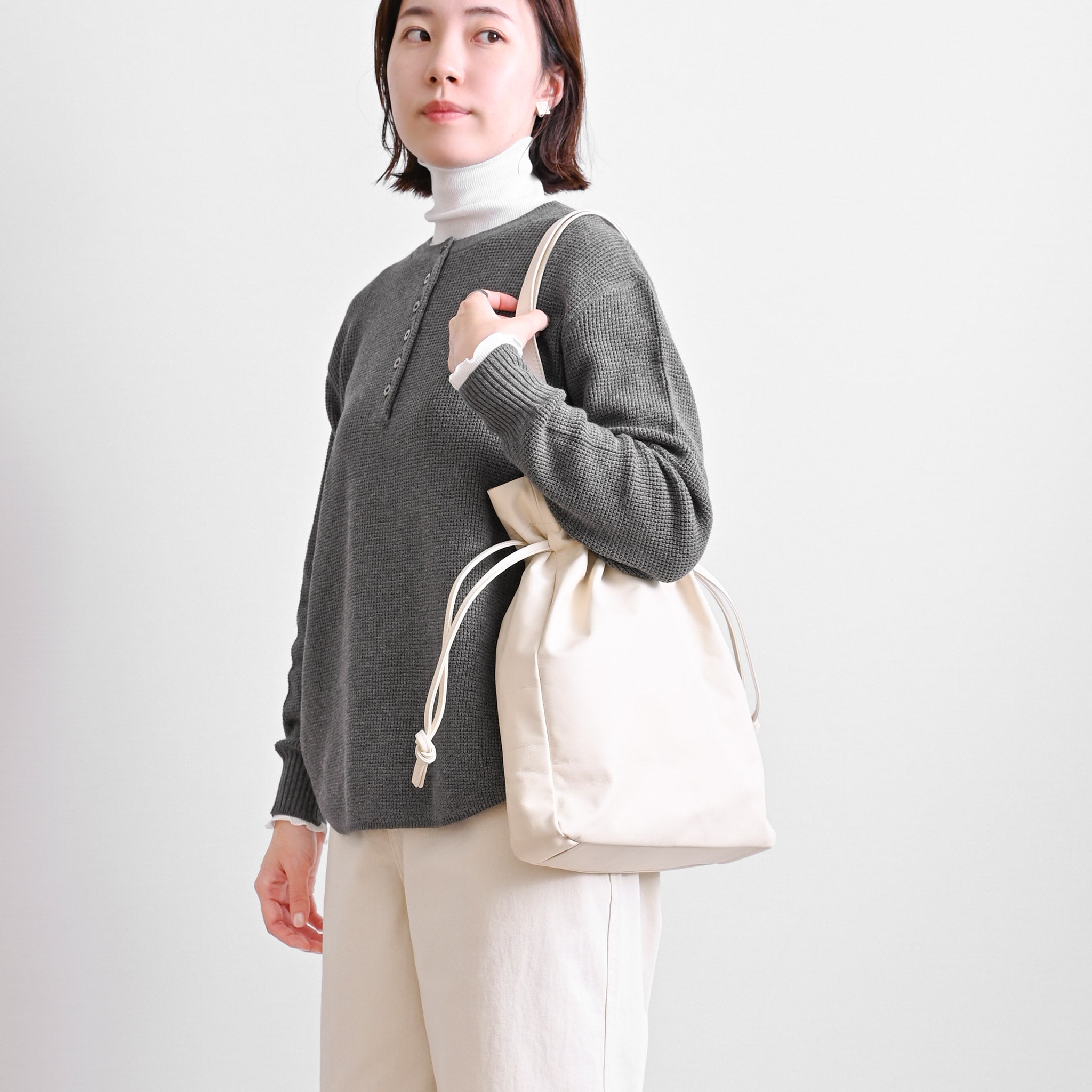 2wayレザーバッグ L