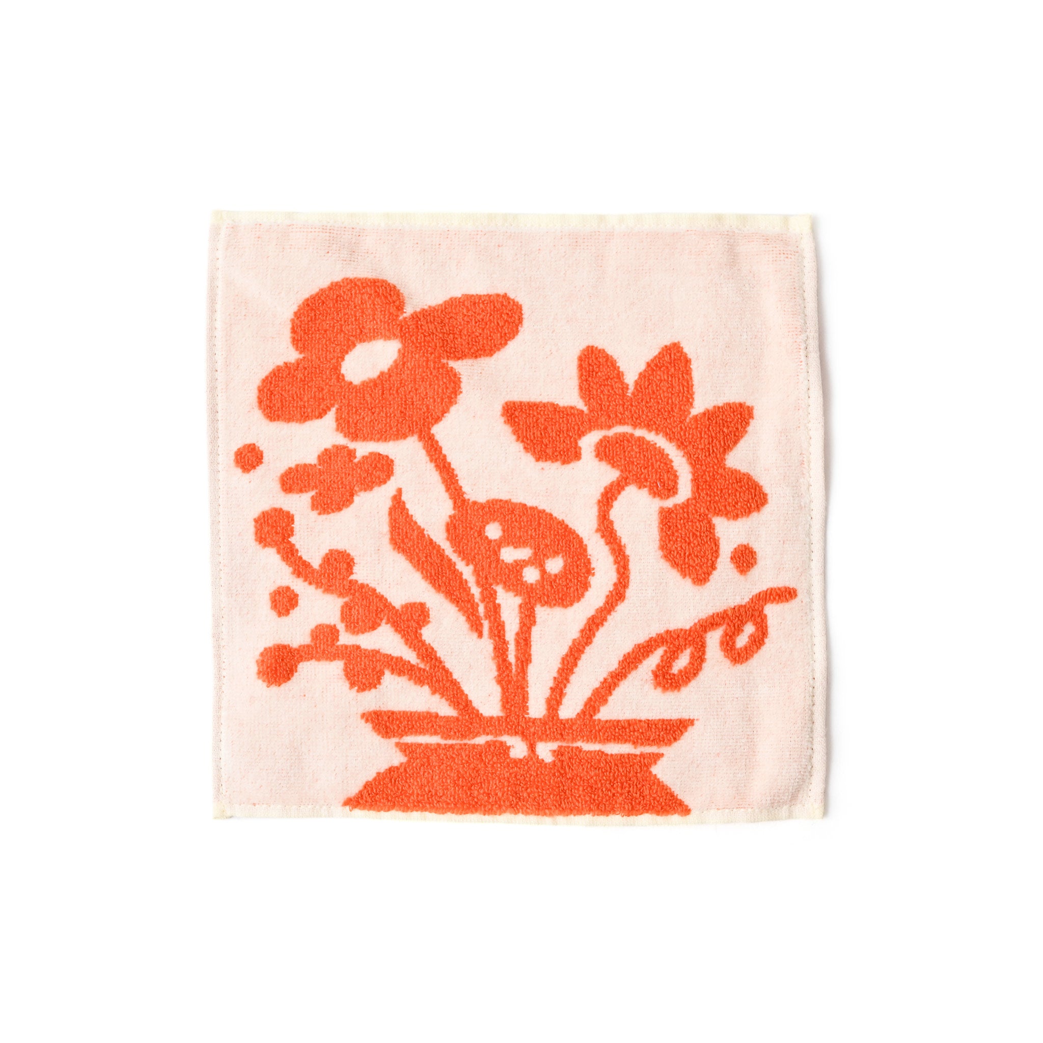 タオルハンカチ[シンプルパイル] フラワー