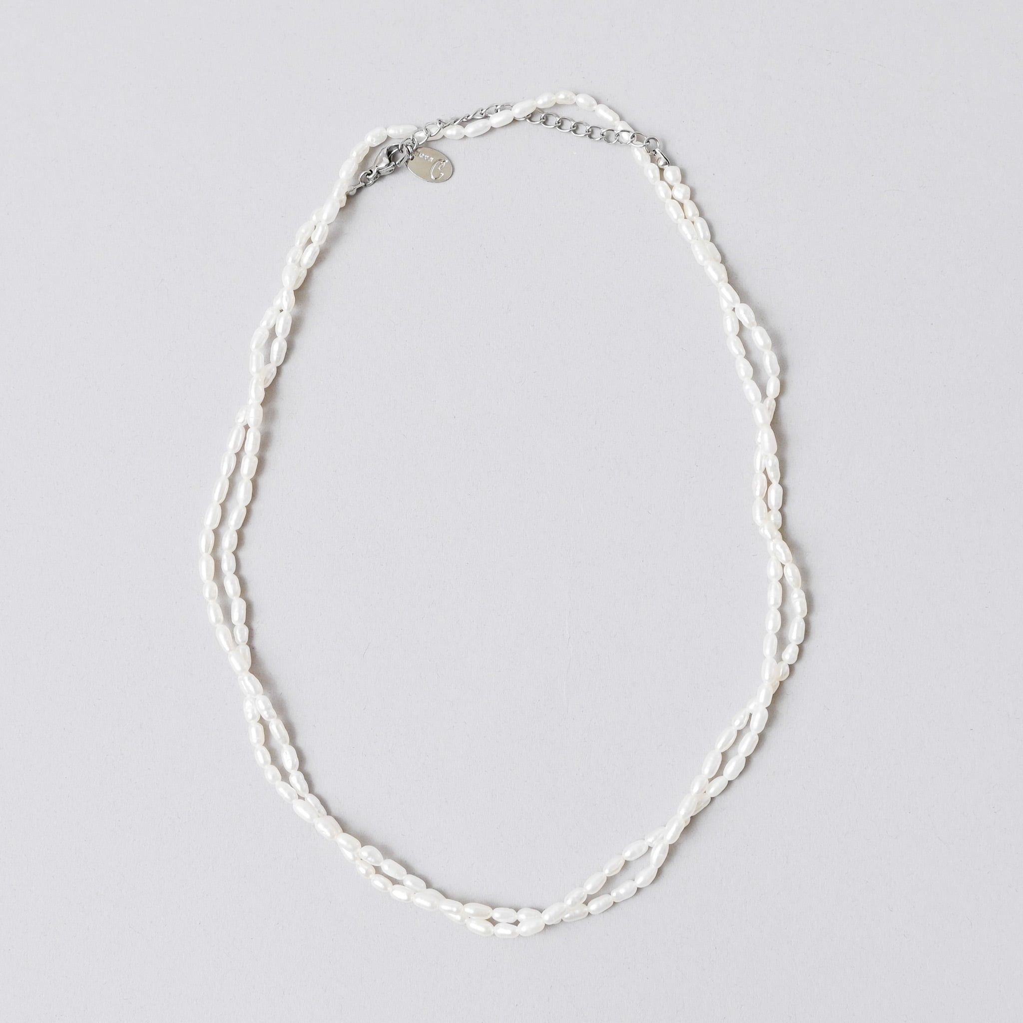 淡水パールステンレスロングネックレスKE25 BF (80cm)