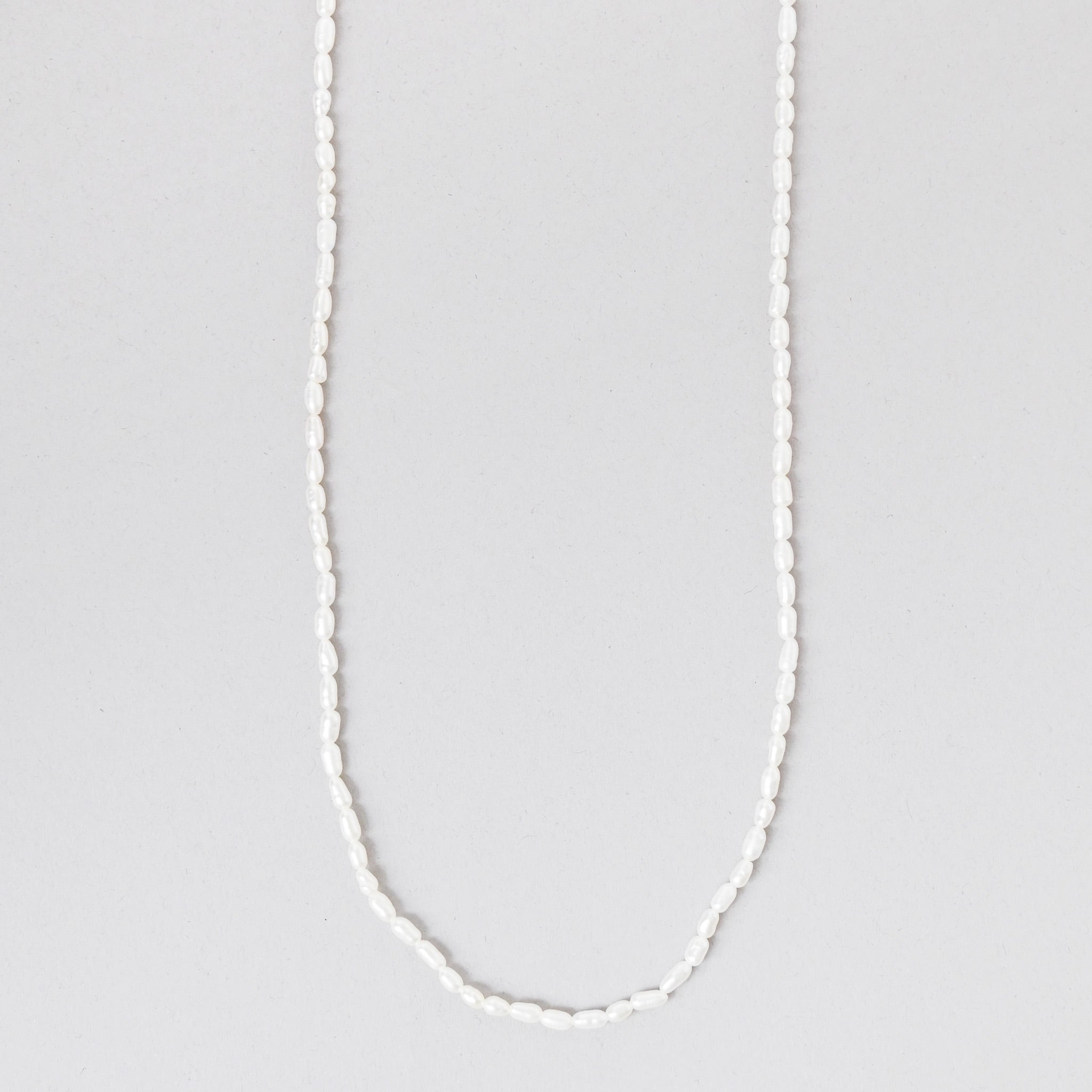 淡水パールステンレスロングネックレスKE25 BF (80cm)