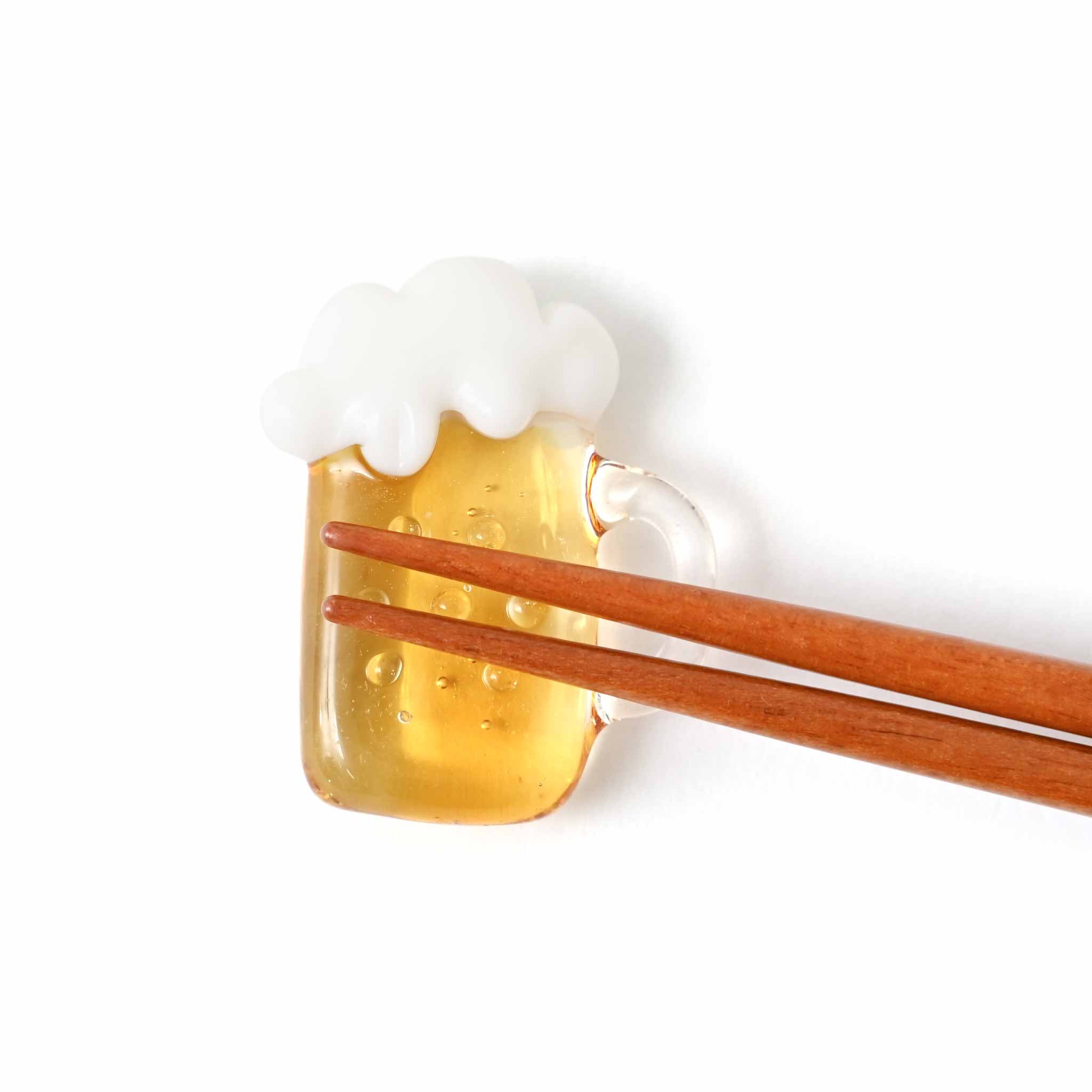 ガラス箸置き[クリスタル] ビール | deux C(ドゥ・セー)公式オンライン