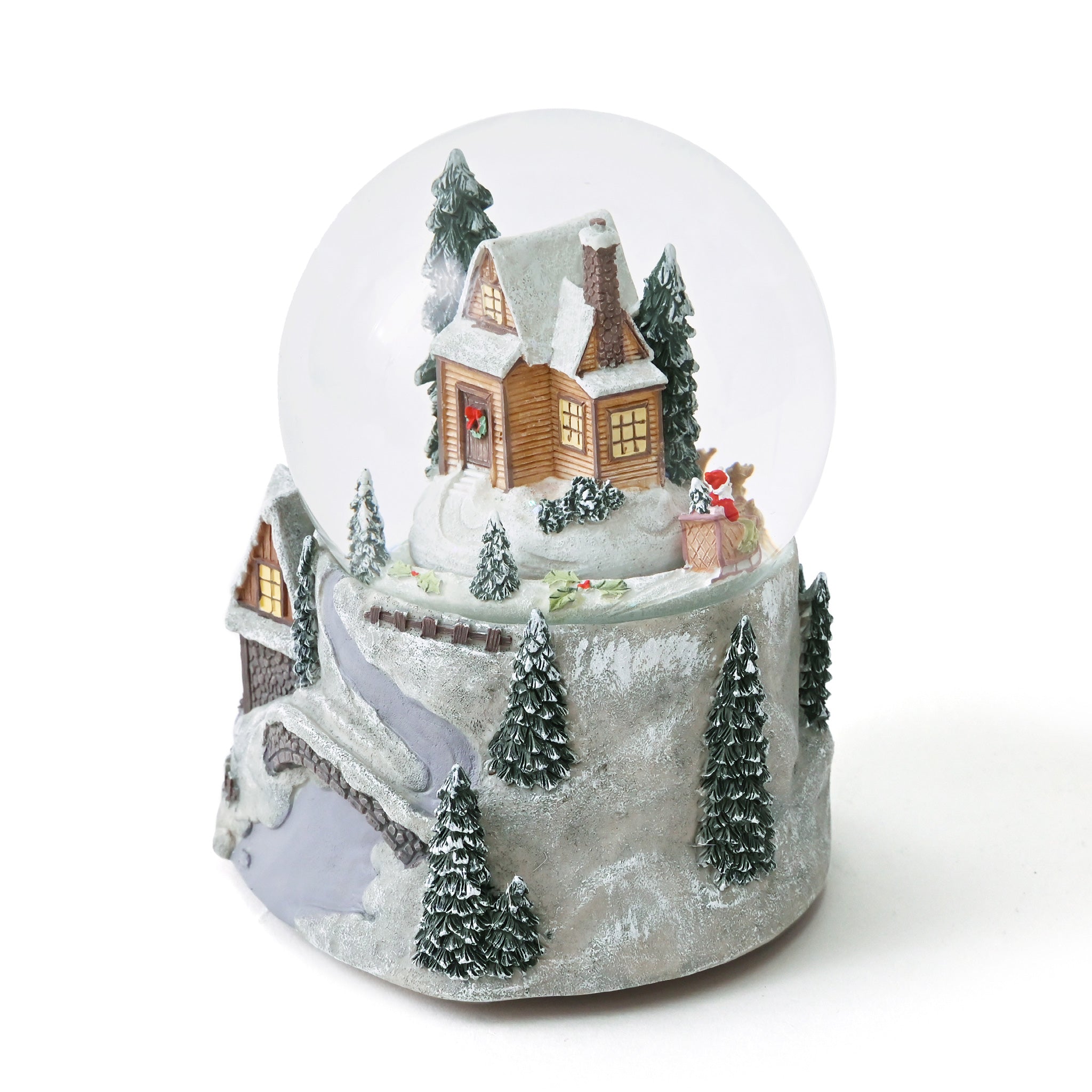 オルゴール付きスノードーム[ルミナス ] ハウス | deux C(ドゥ・セー
