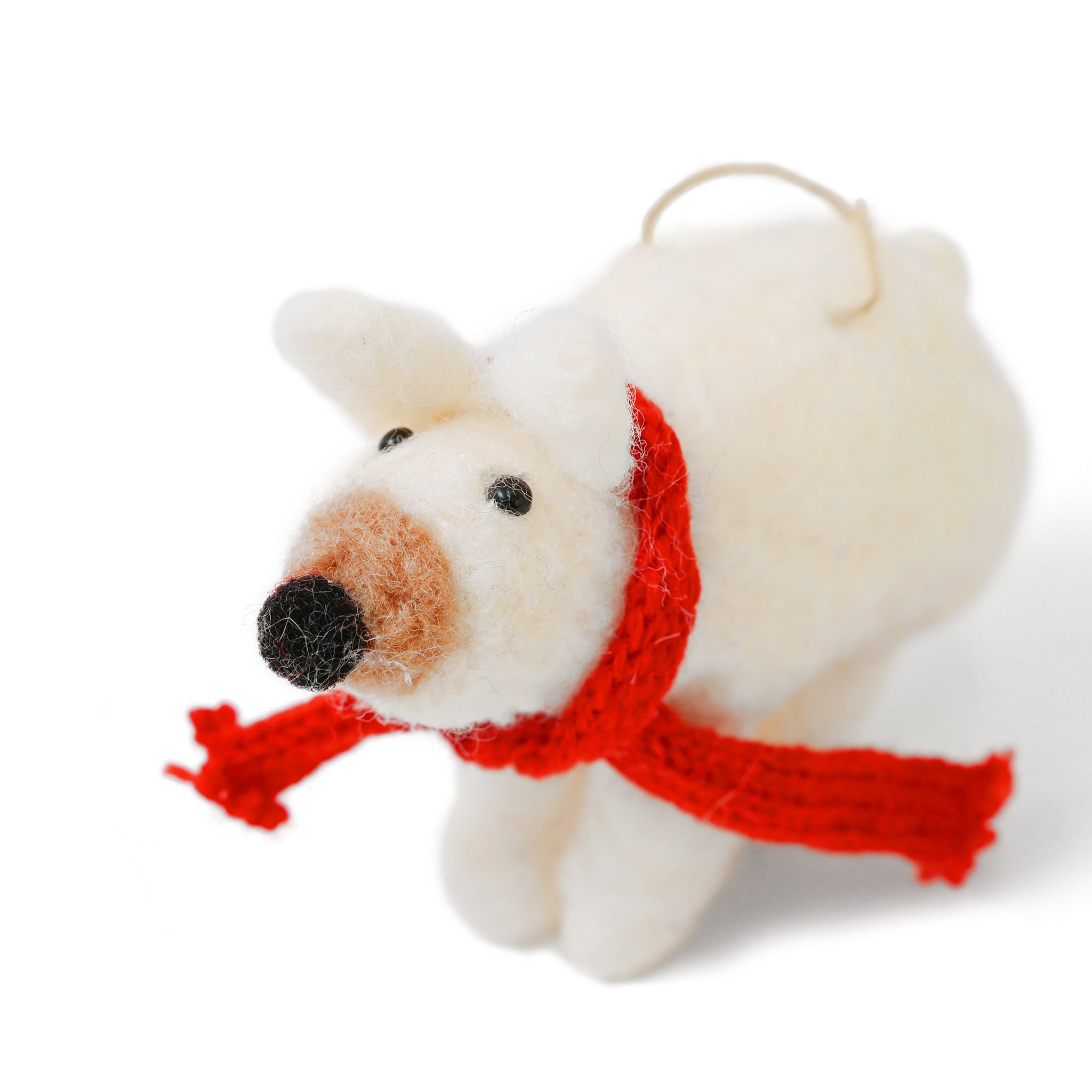 オーナメント[フェルト] シロクマ