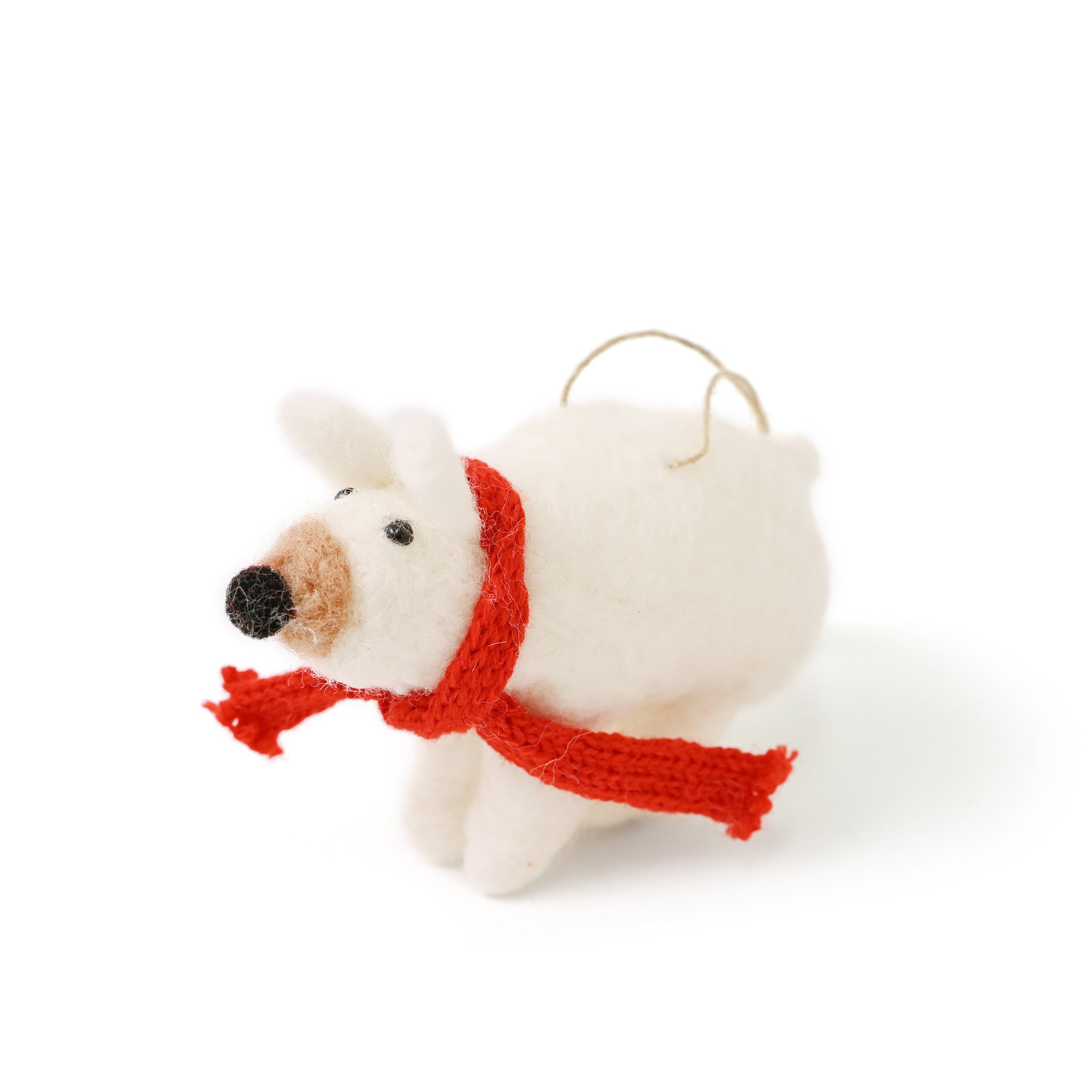 オーナメント[フェルト] シロクマ