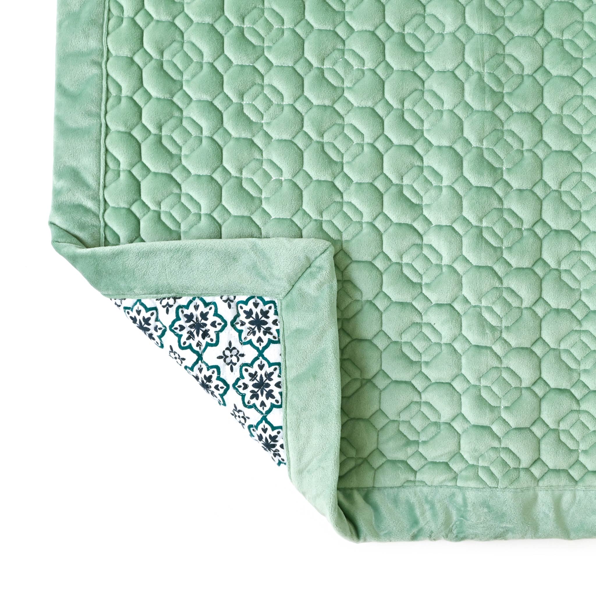 キルトケット[ネル＆ボアキルト] B 100cm×140cm | deux C(ドゥ・セー