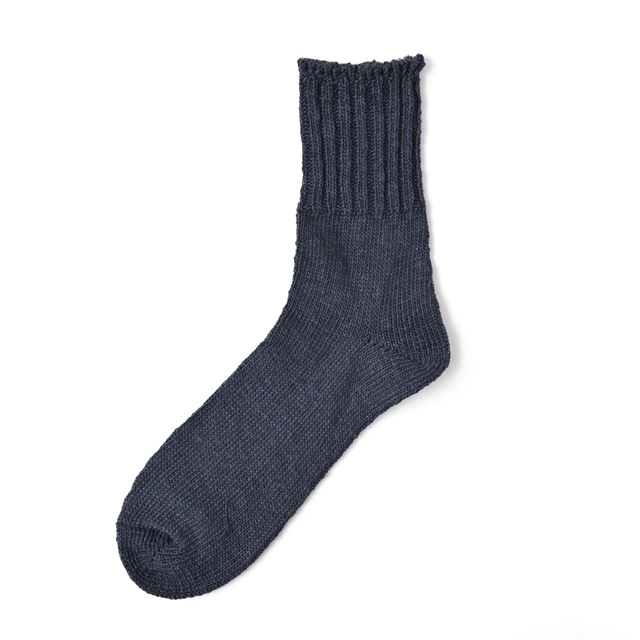 リネンコットンスラブソックス