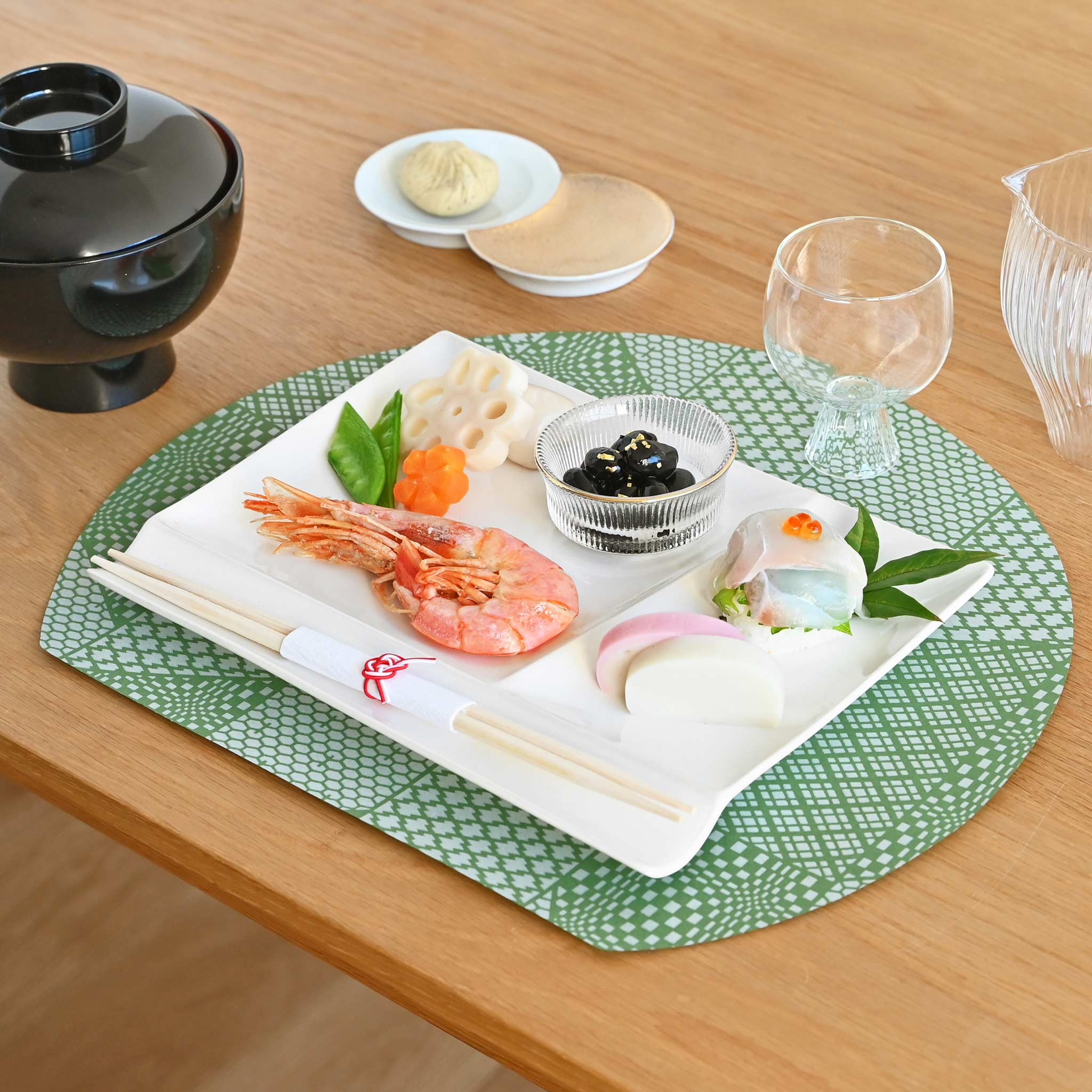 半円ランチョンマット[おもてなし] 3枚セット