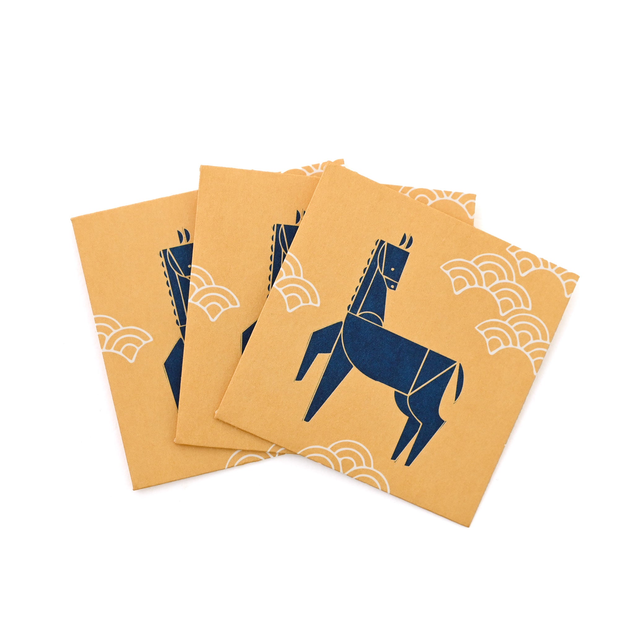 ポチ袋[おもてなし] 3枚セット ふりむき午