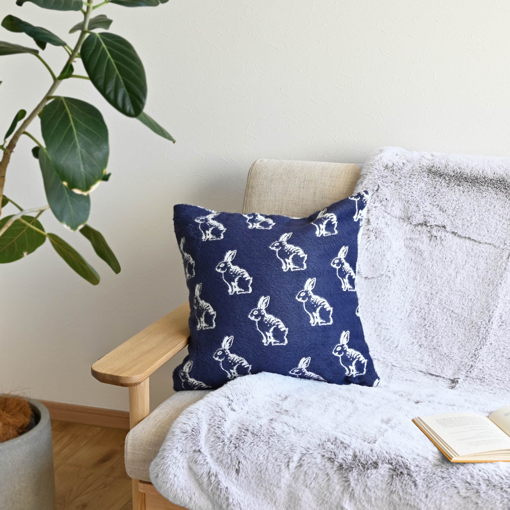 クッションカバー[ミルフィラ] M ウサギ