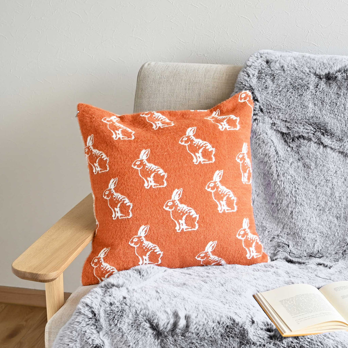 クッションカバー[ミルフィラ]Mウサギ | deux C(ドゥ・セー)公式