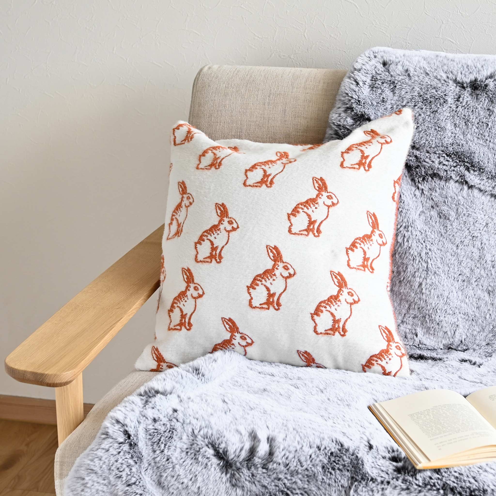 クッションカバー[ミルフィラ] M ウサギ