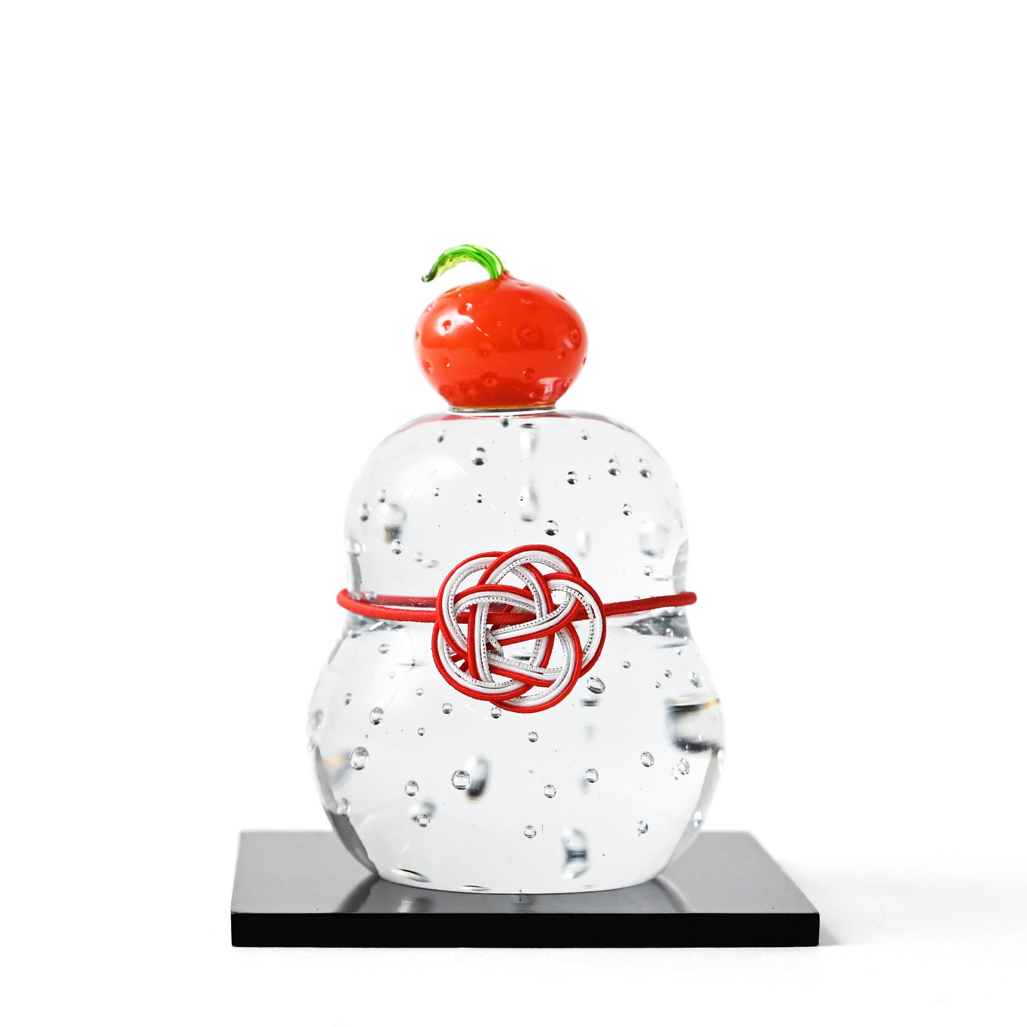 迎春置物 ガラス鏡餅