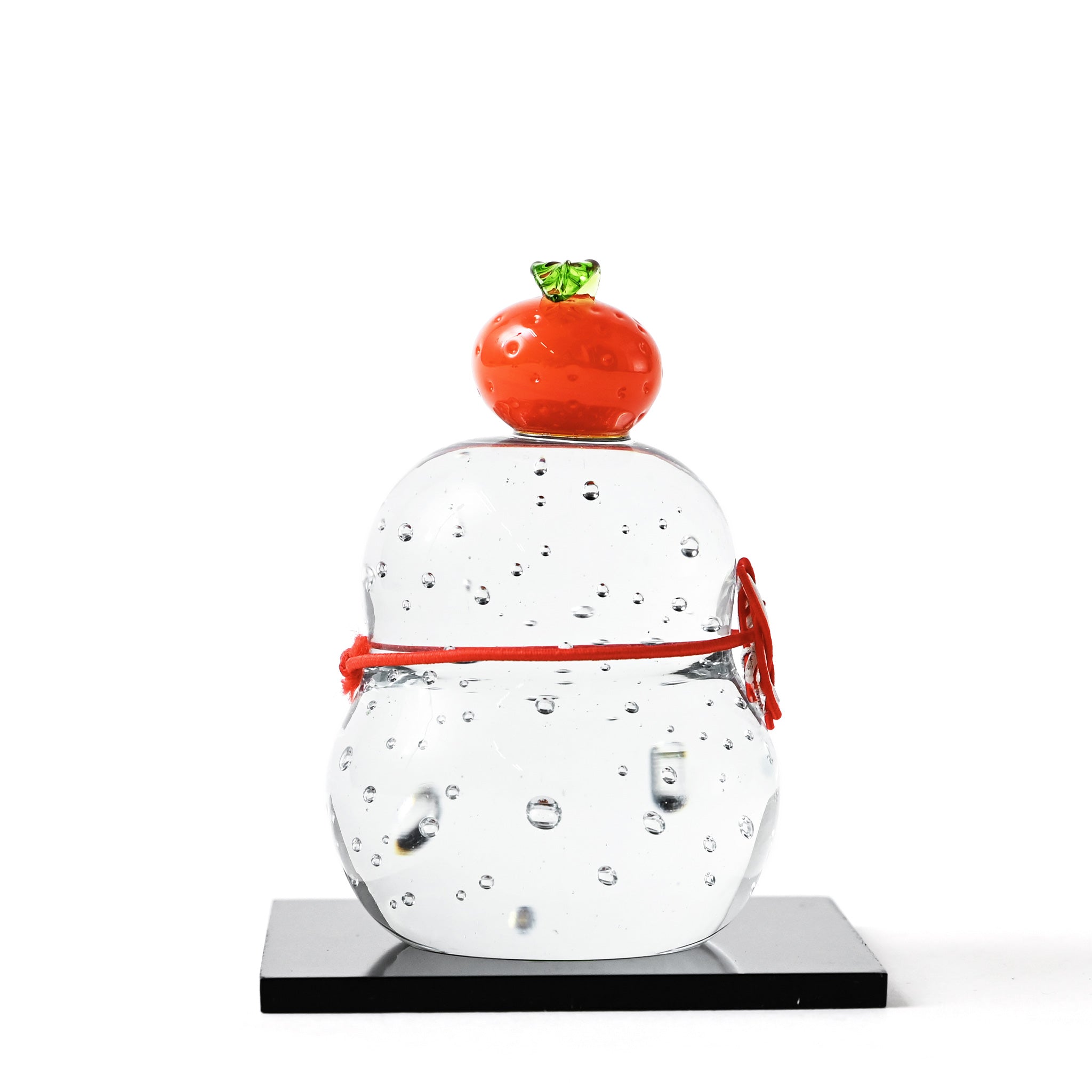 迎春置物 ガラス鏡餅