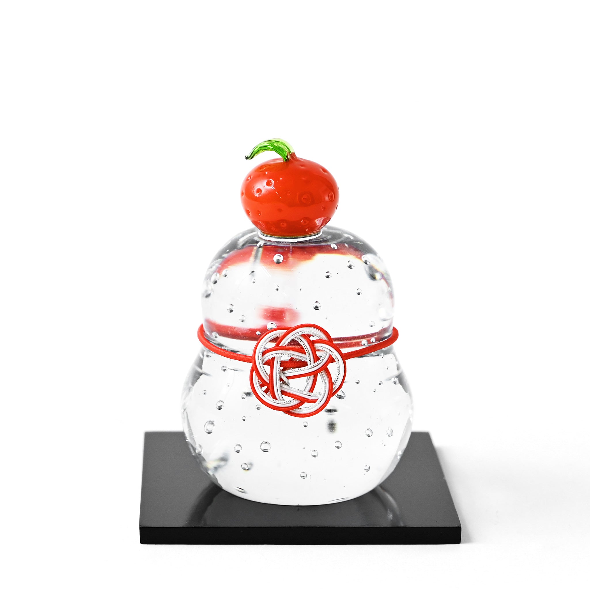 迎春置物 ガラス鏡餅