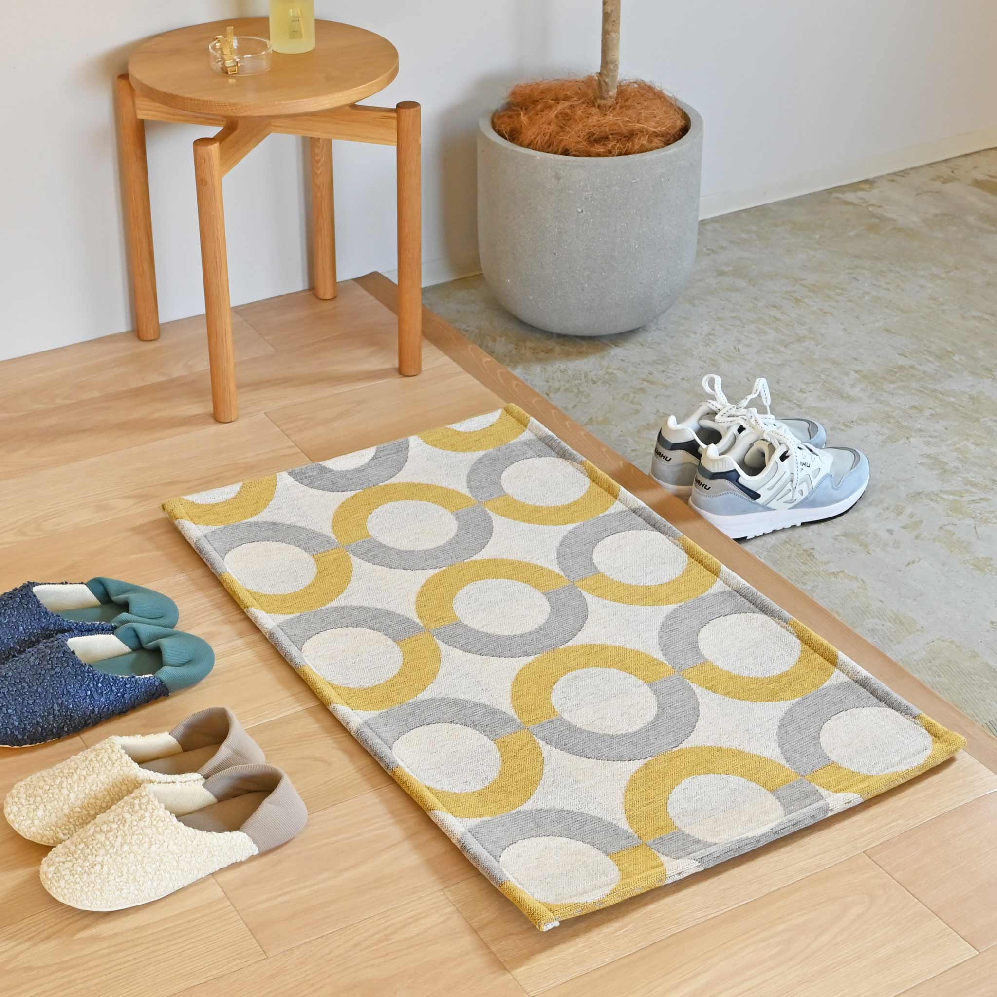 フロアマット・玄関マット[サークル] 50cm×80cm