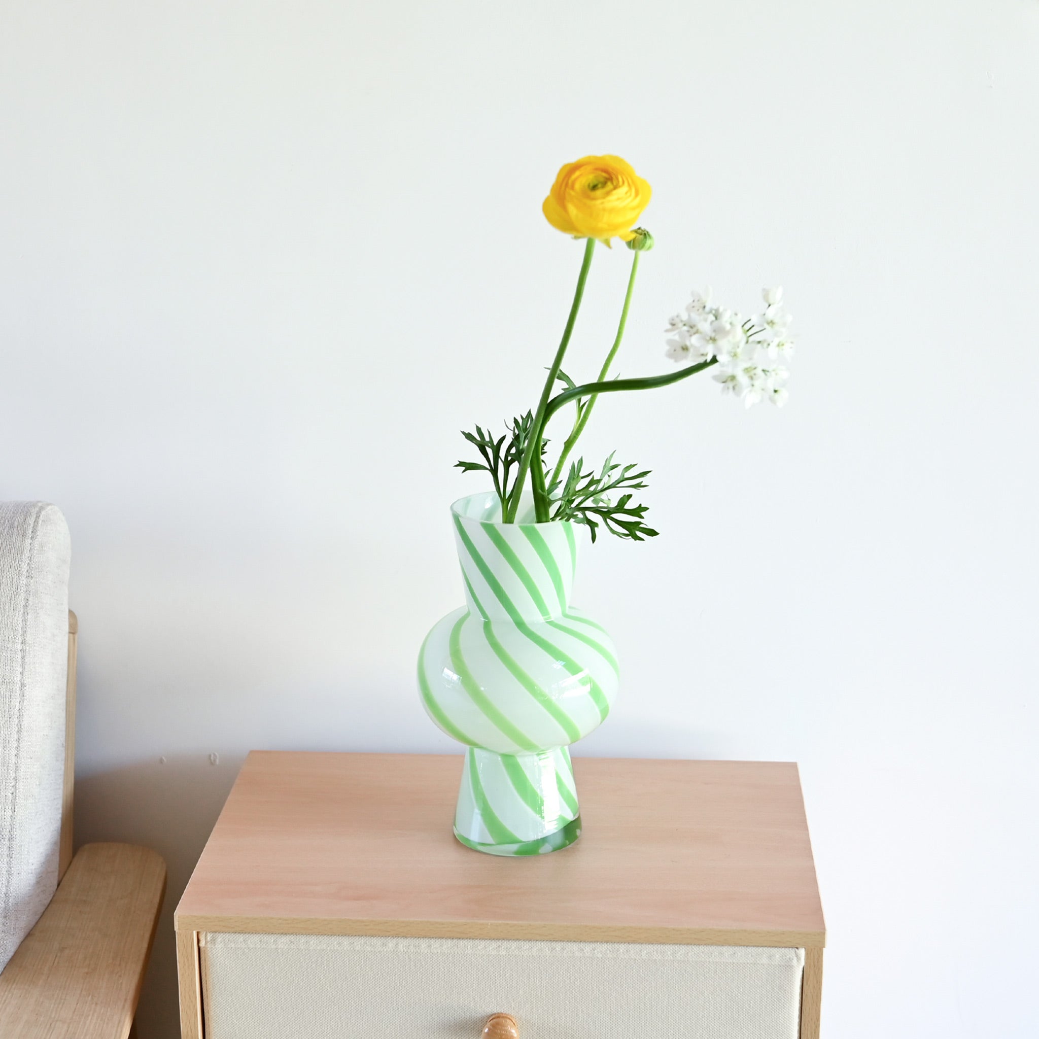 フラワーベース[パターンガラス] キャンディー