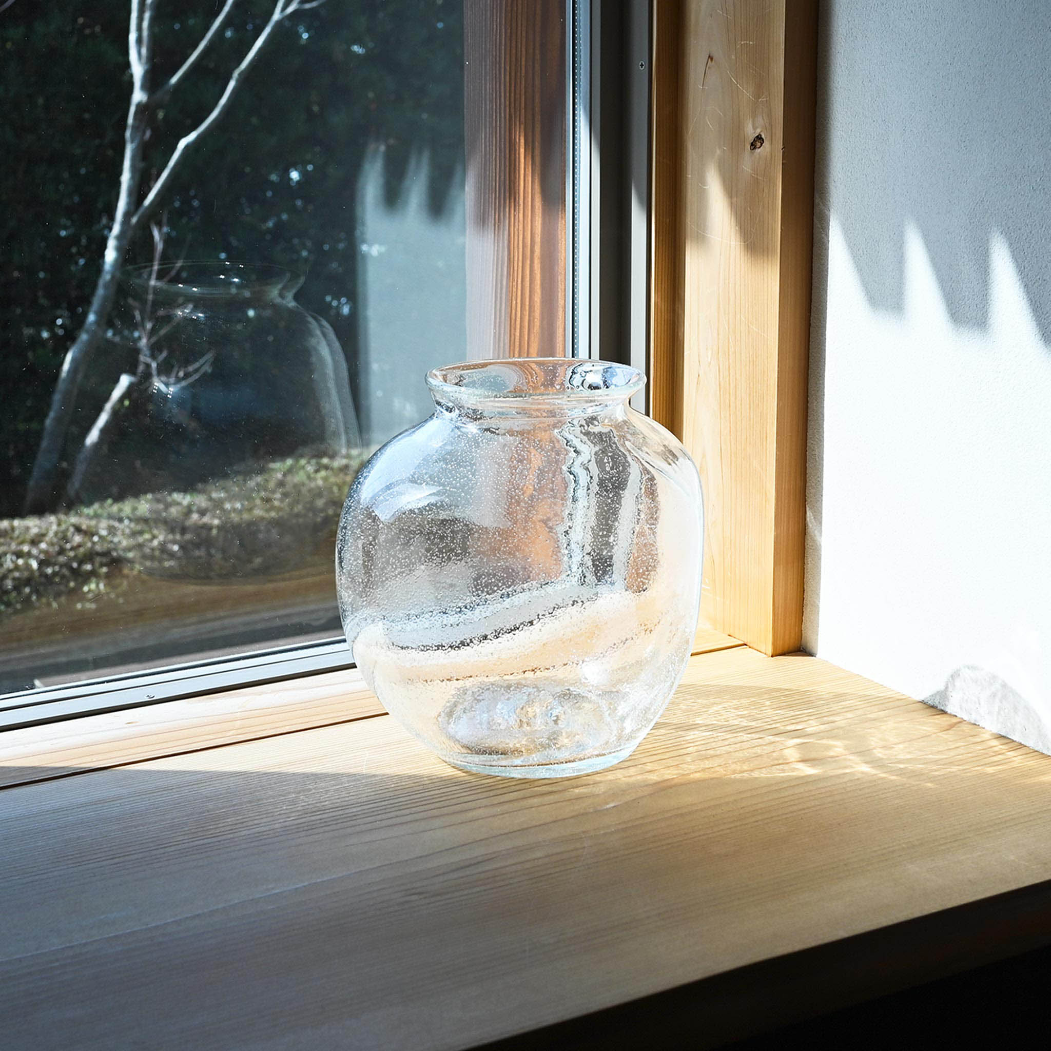 フラワーベース[パターンガラス] バブル M