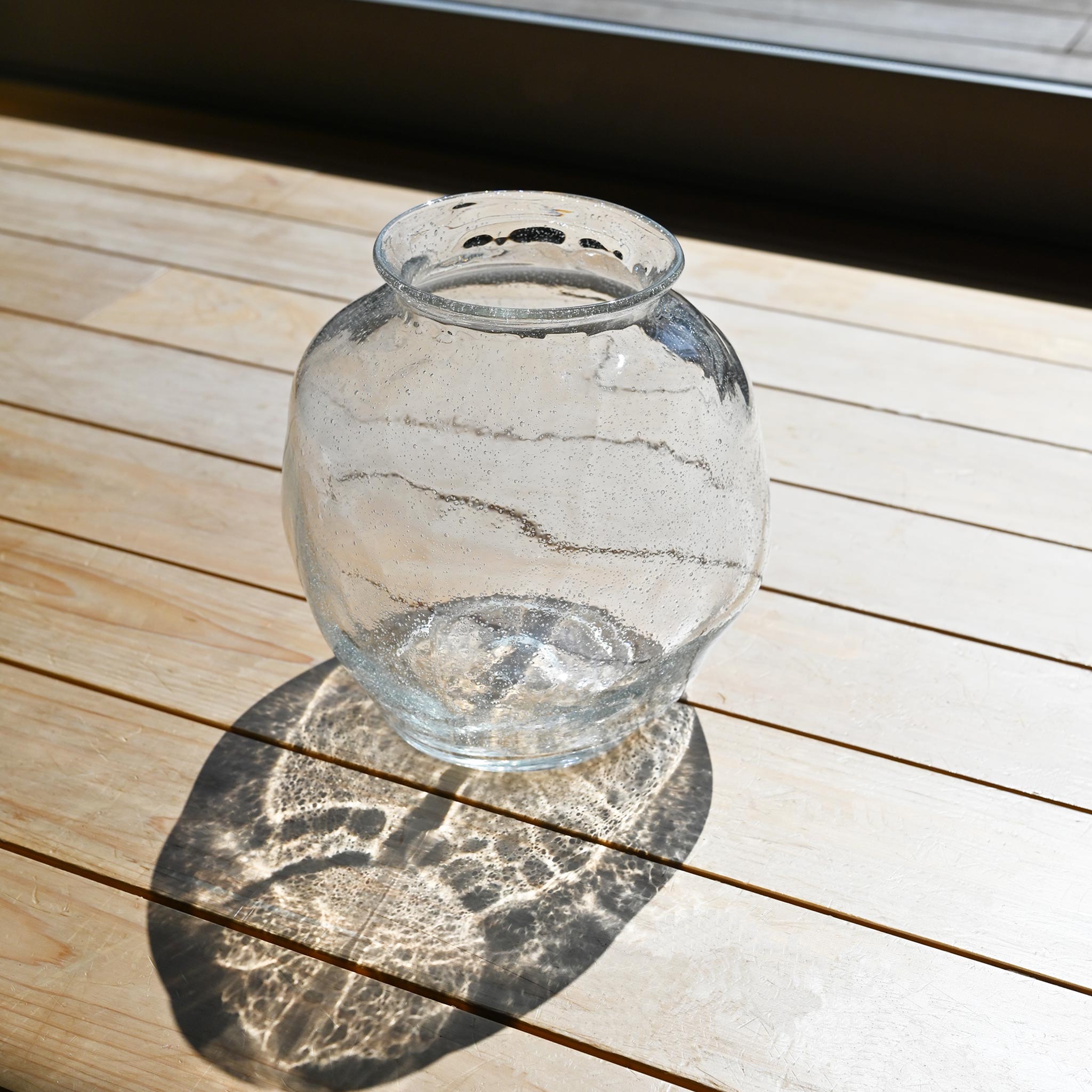 フラワーベース[パターンガラス] バブル M