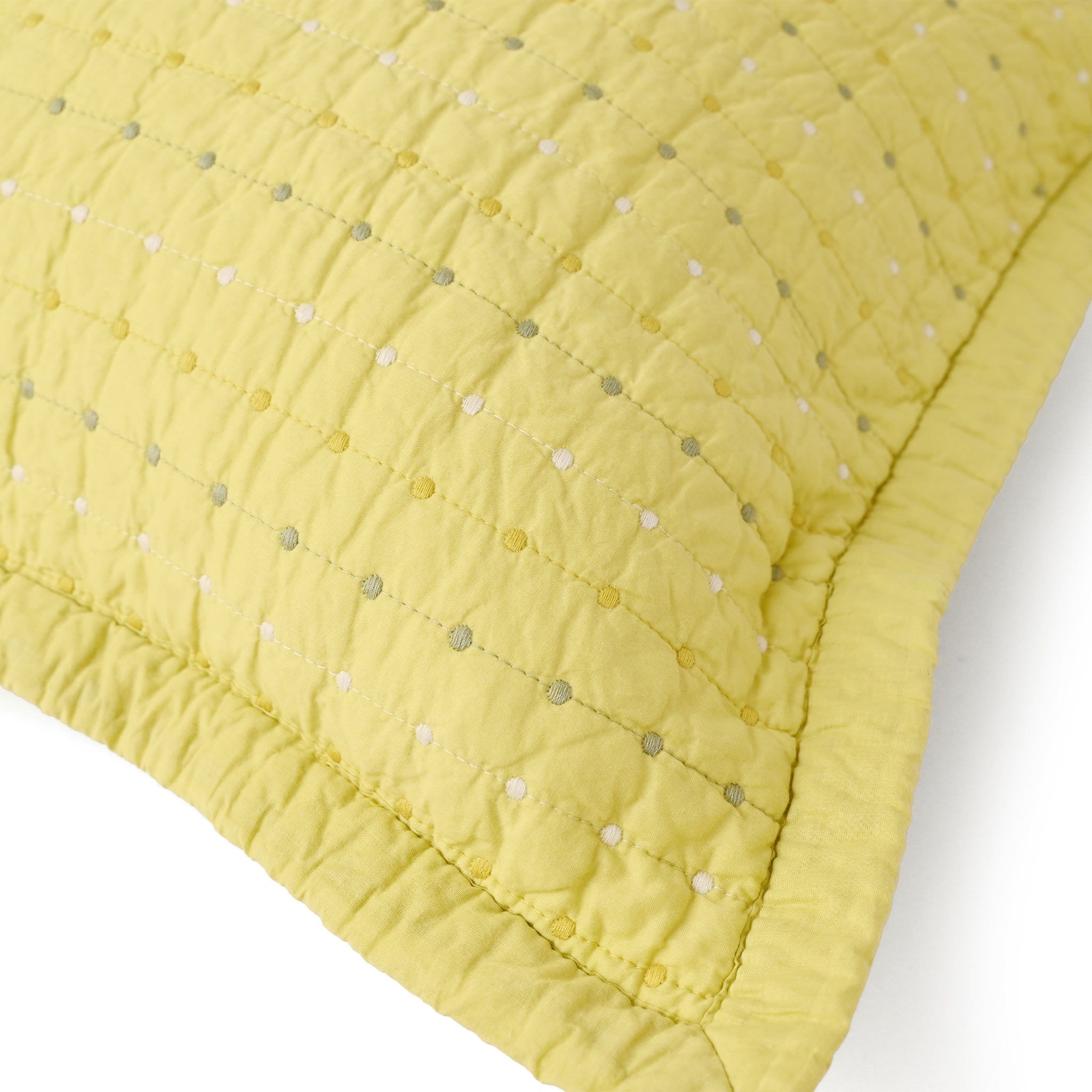 クッションカバー[ドットステッチキルト] M (45×45cm)