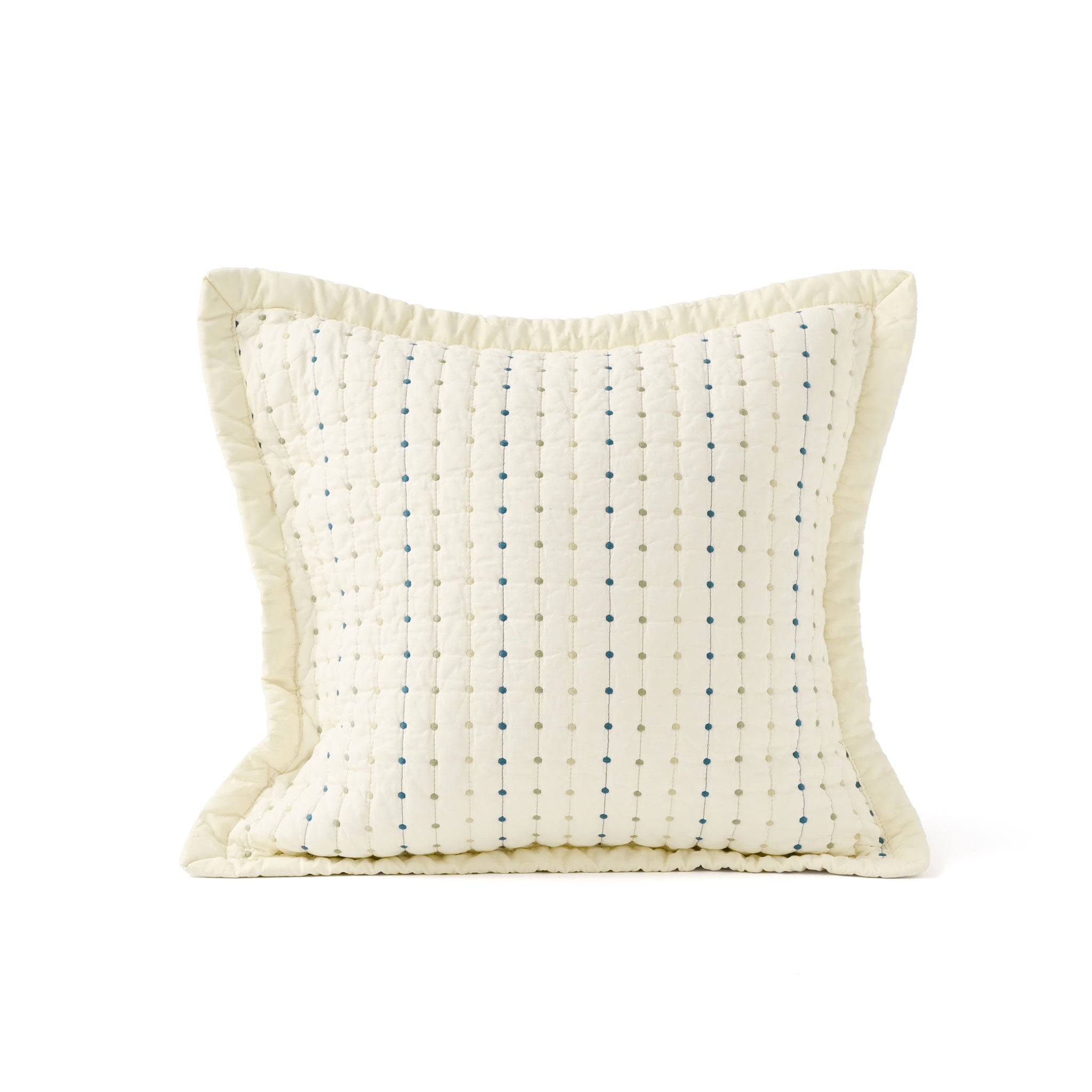 クッションカバー[ドットステッチキルト] M (45×45cm)