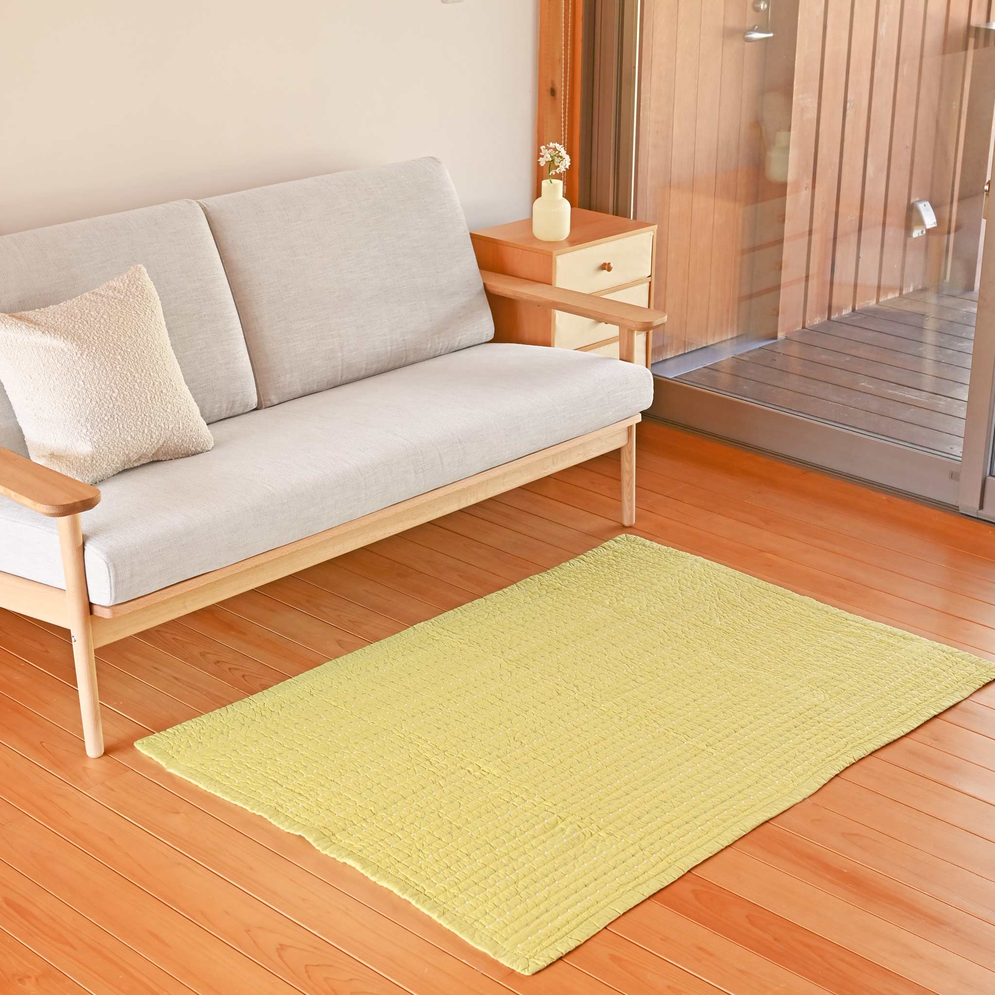 キルトケット[ドットステッチキルト] B 100cm×140cm