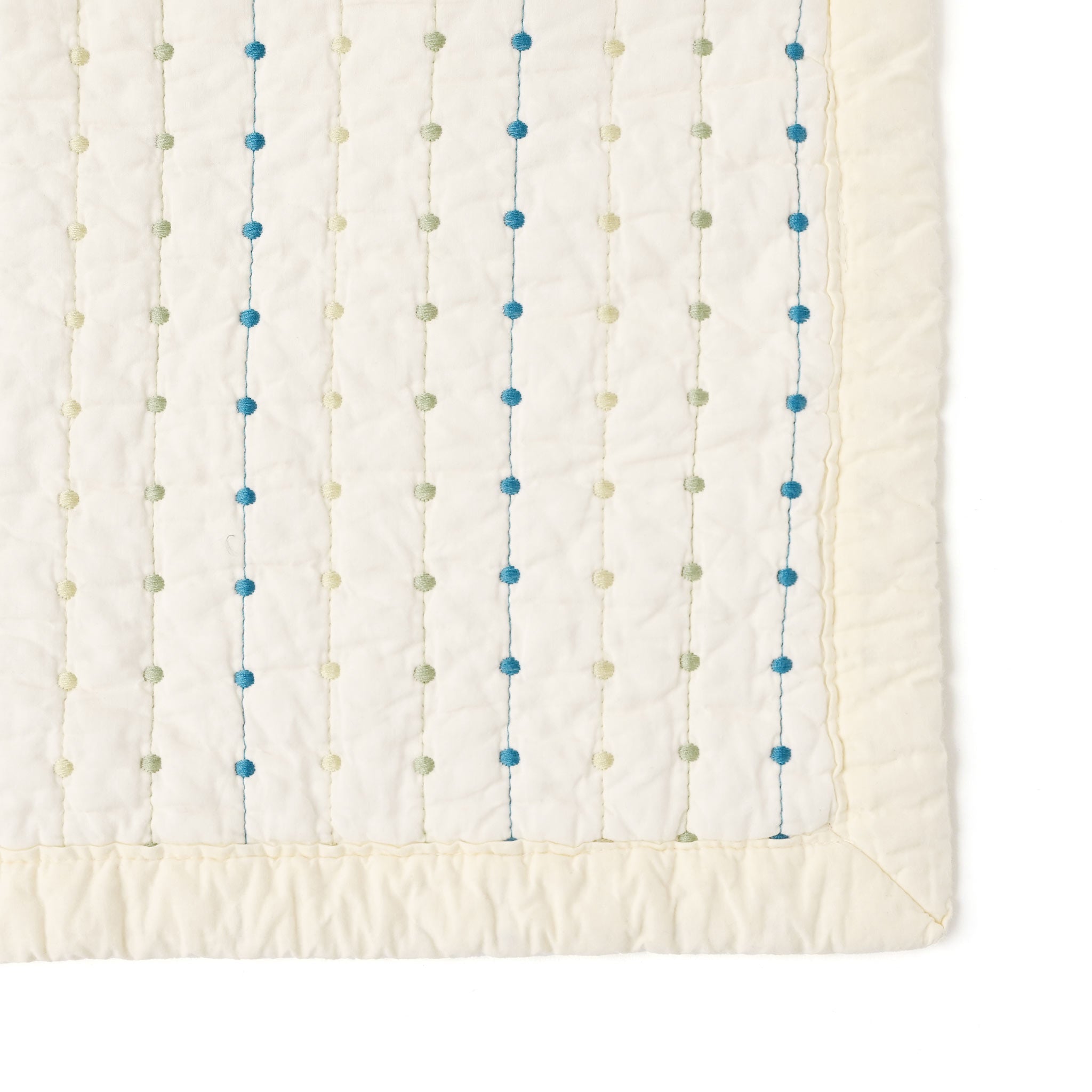 オブロンクッションカバー[ドットステッチキルト]