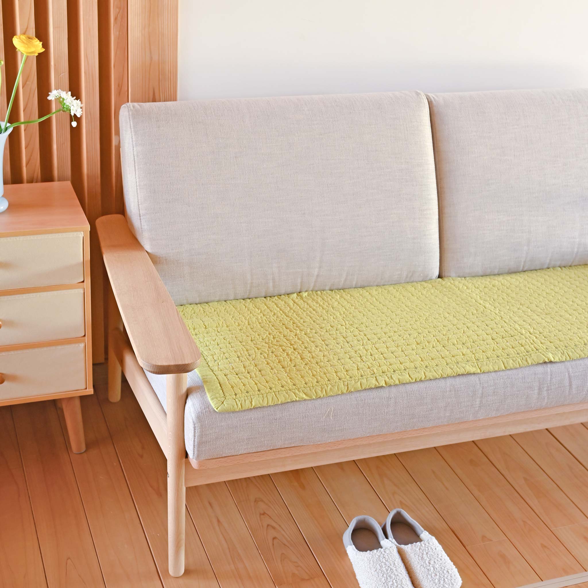 フリーシート[ドットステッチキルト]  50cm×140cm