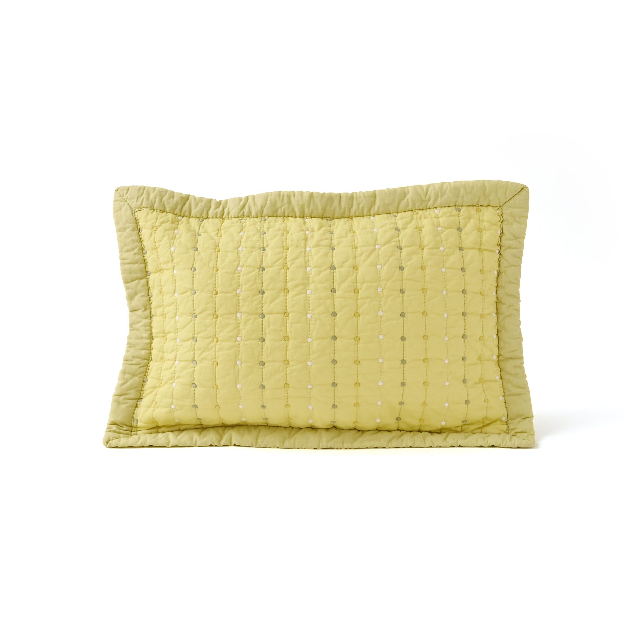 オブロンクッションカバー[ドットステッチキルト]