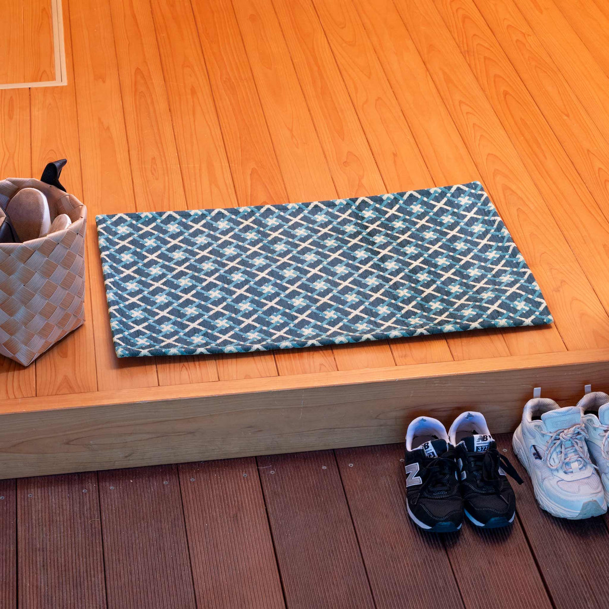 フロアマット・玄関マット[スクエア] 滑り止め付き 50cm×80cm